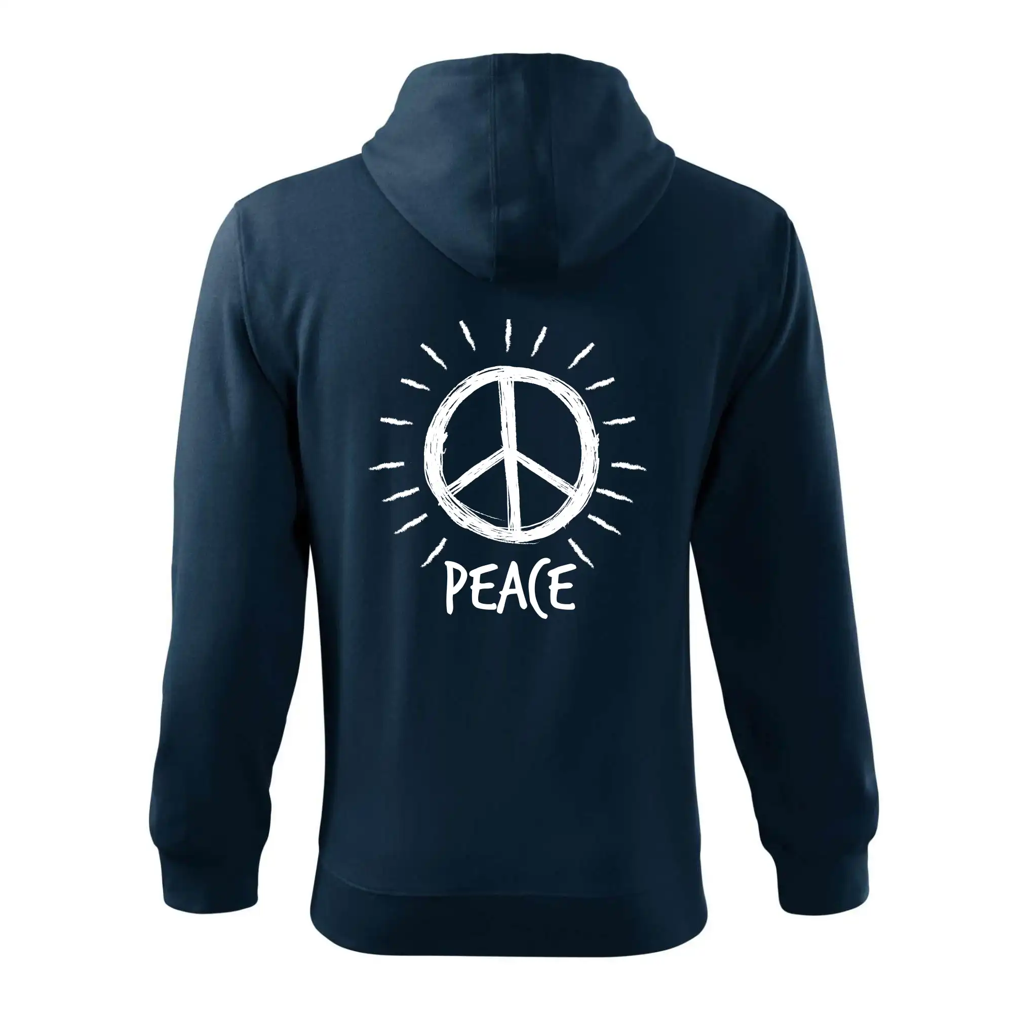Peace symbol černobílý