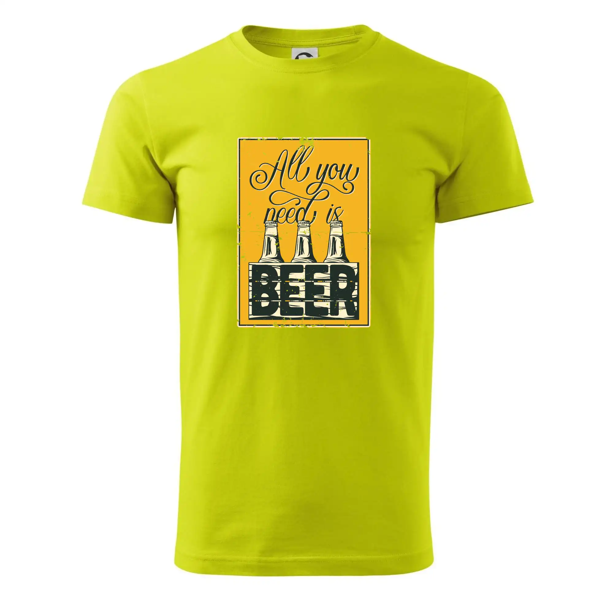 Vtipná tričká pre pivárov - All you need is beer - Pánske tričko nižšej gramáže