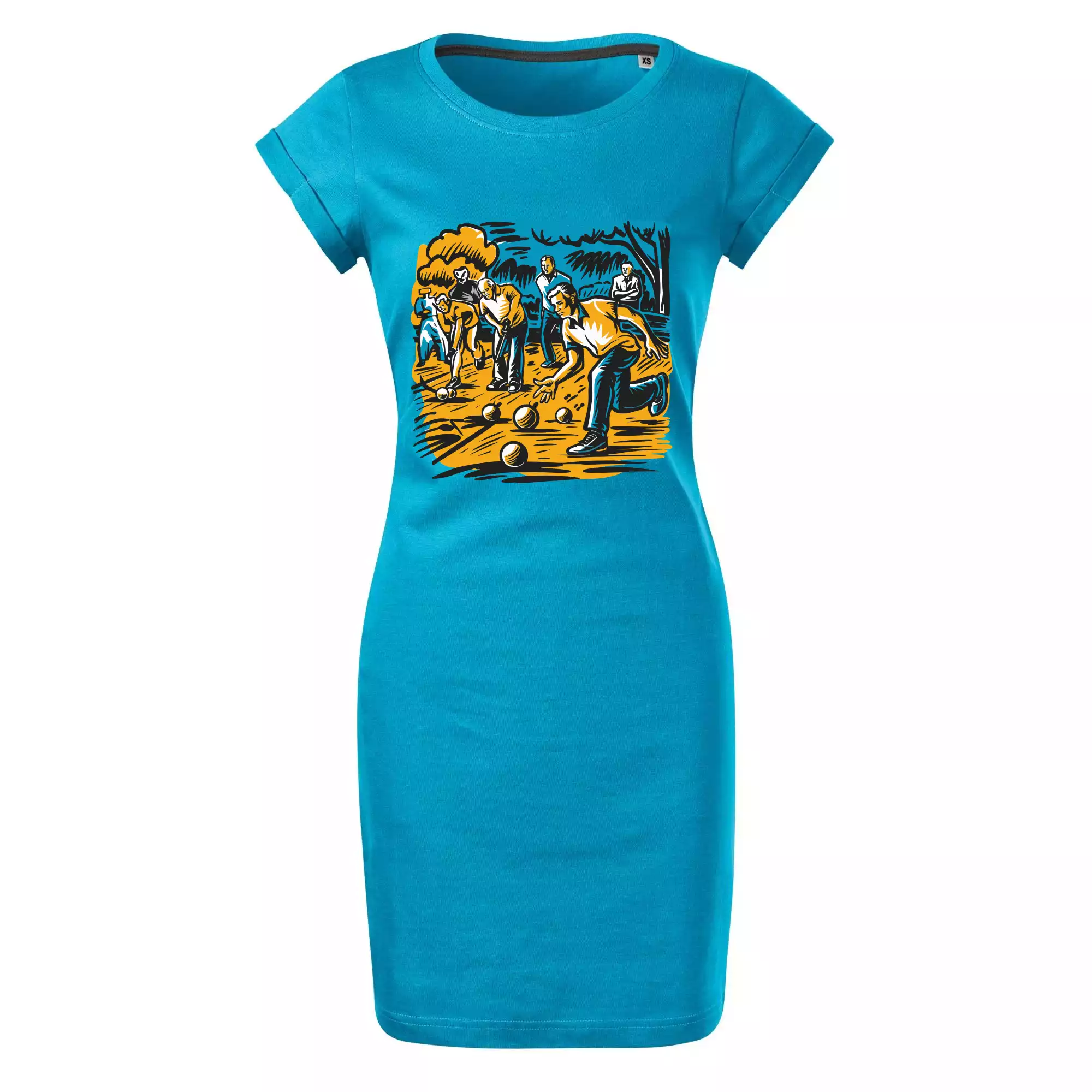 Petanque hra - modro oranžová