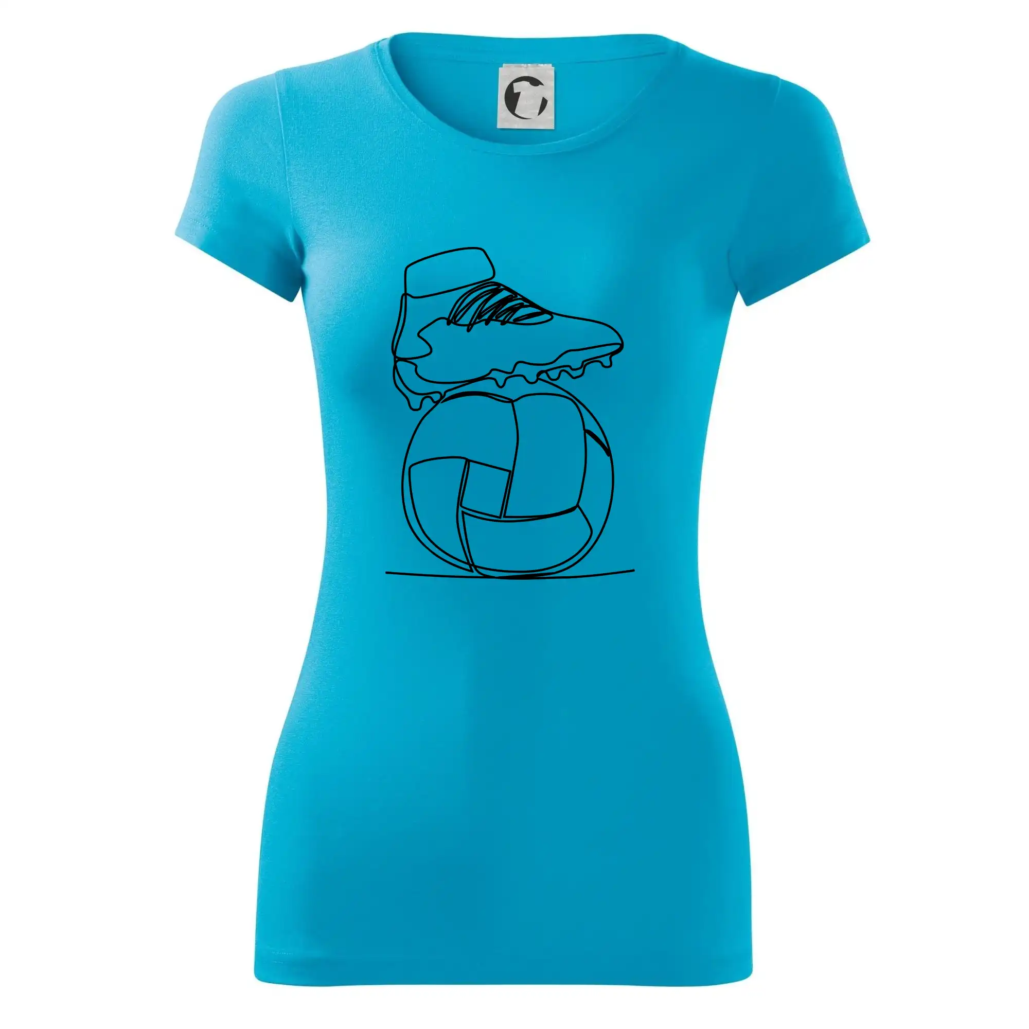 Fotbalový míč kopačka jedním tahem