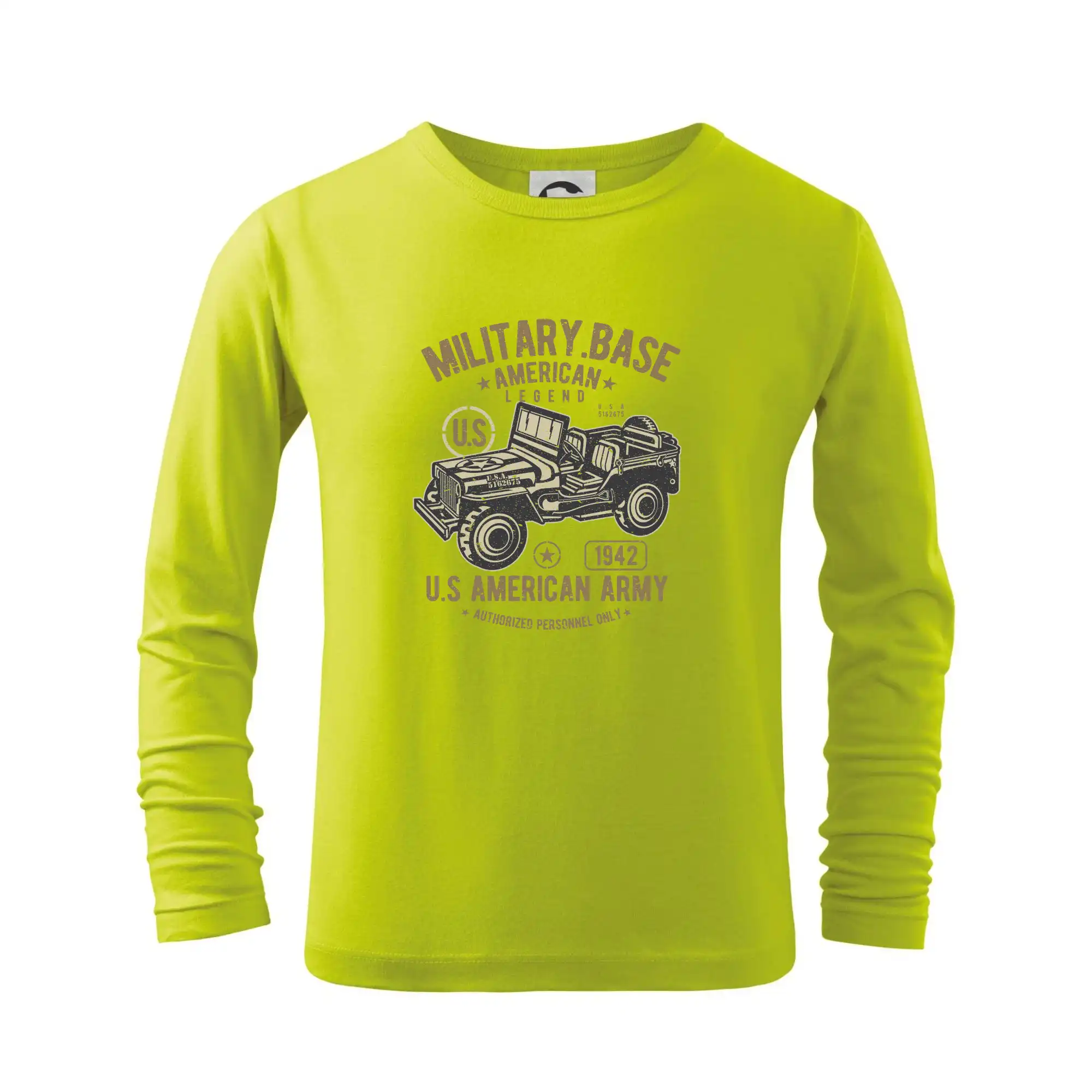 American Army Jeep - Tričko detské Long Sleeve