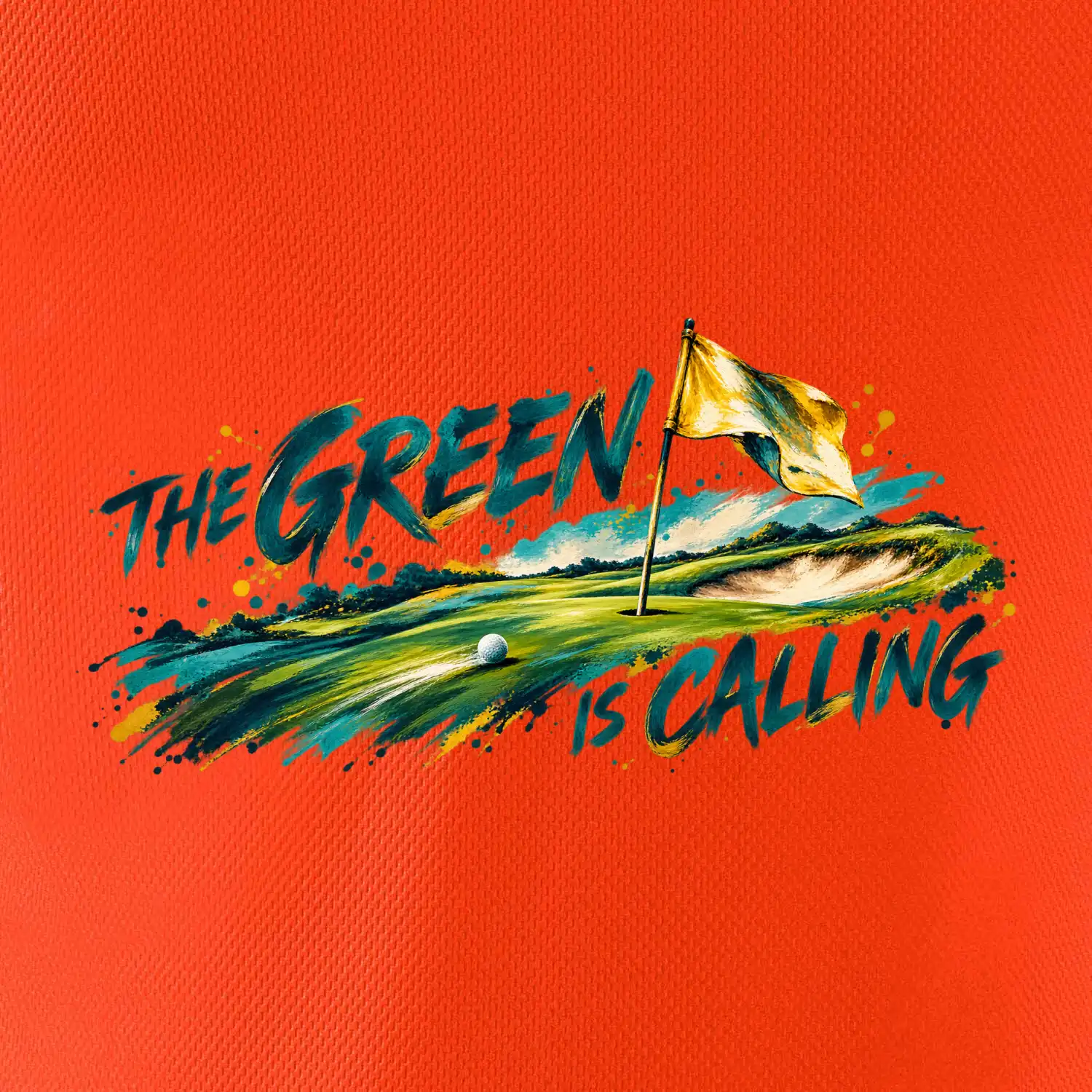 The green is calling malovaný golf