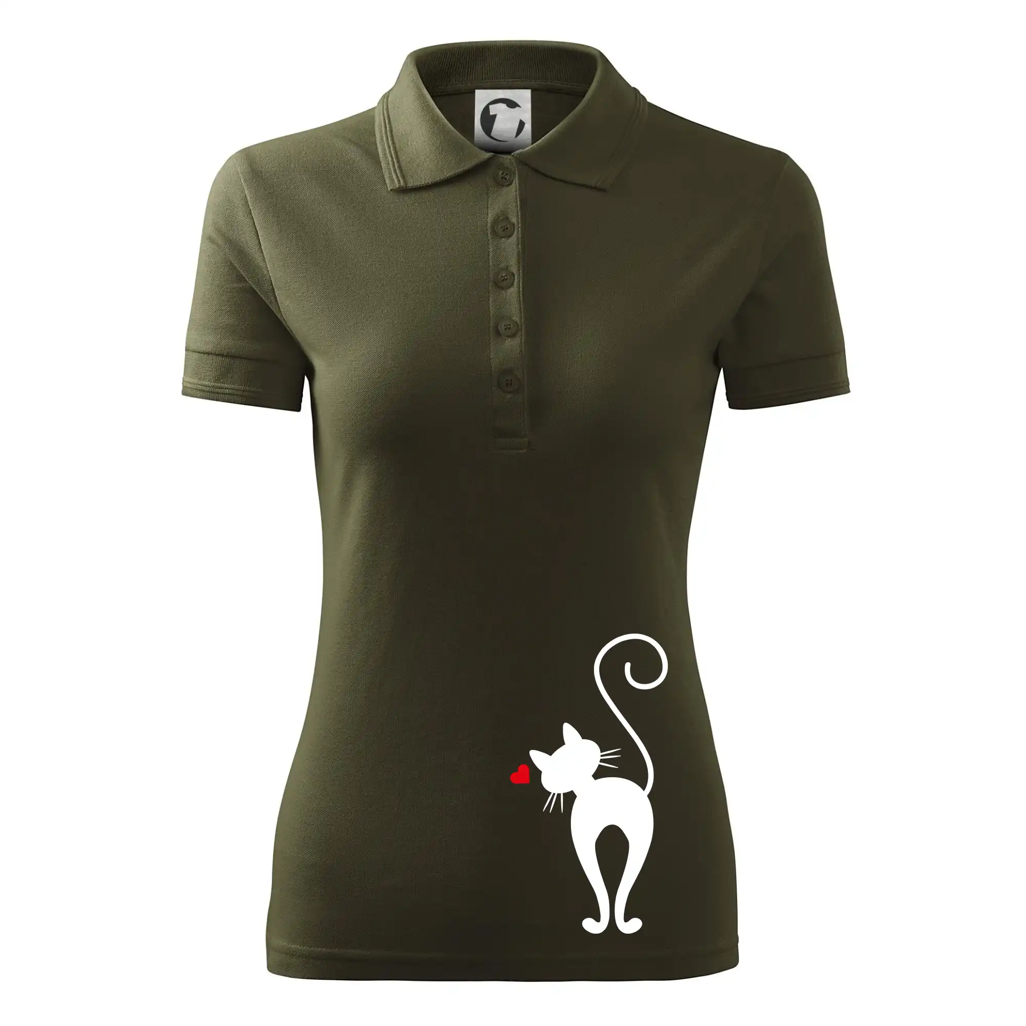 Zamilovaná kočka zezadu