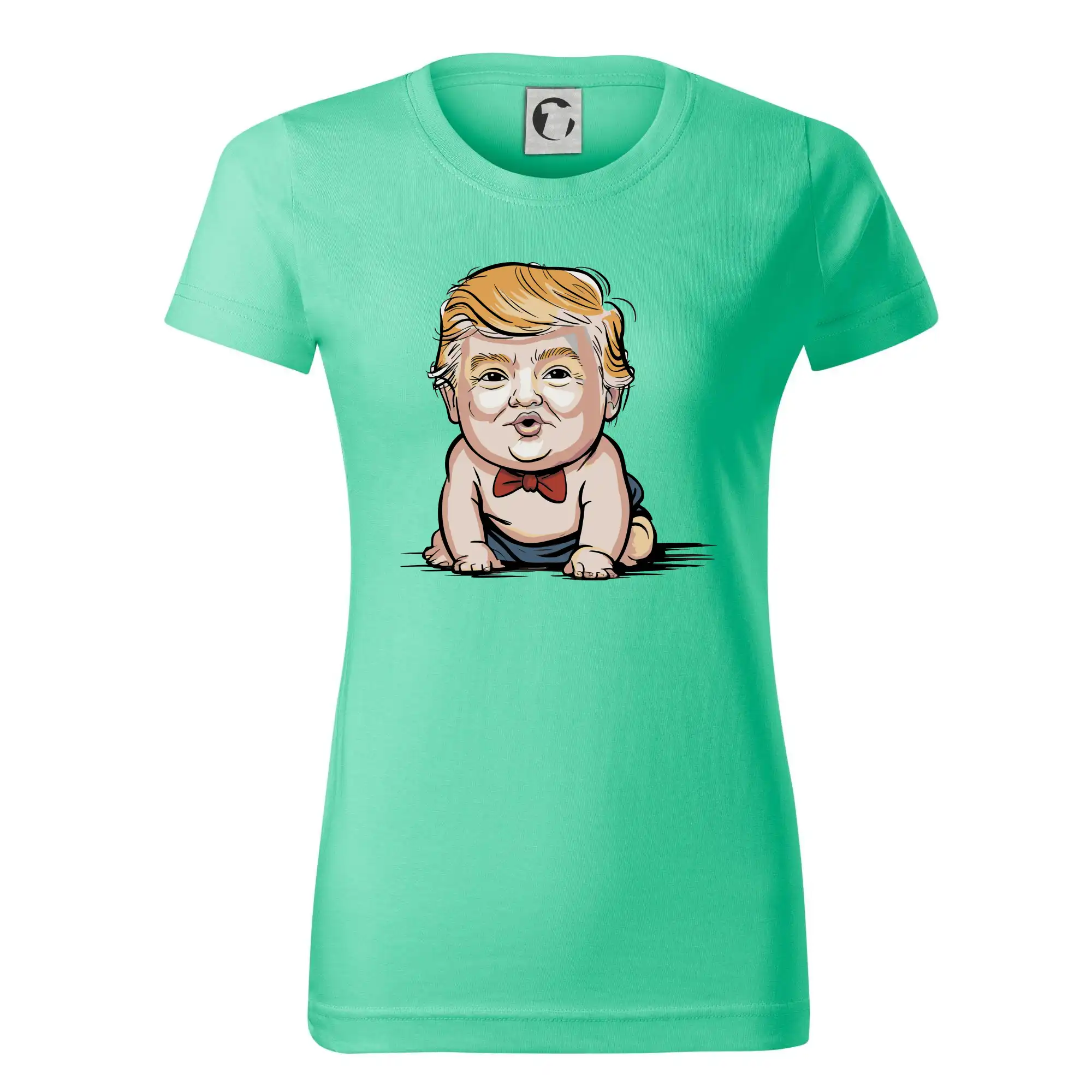 Politické tričká - Baby trump - Dámske tričko basic - ľahko voľnejšie a dlhšie