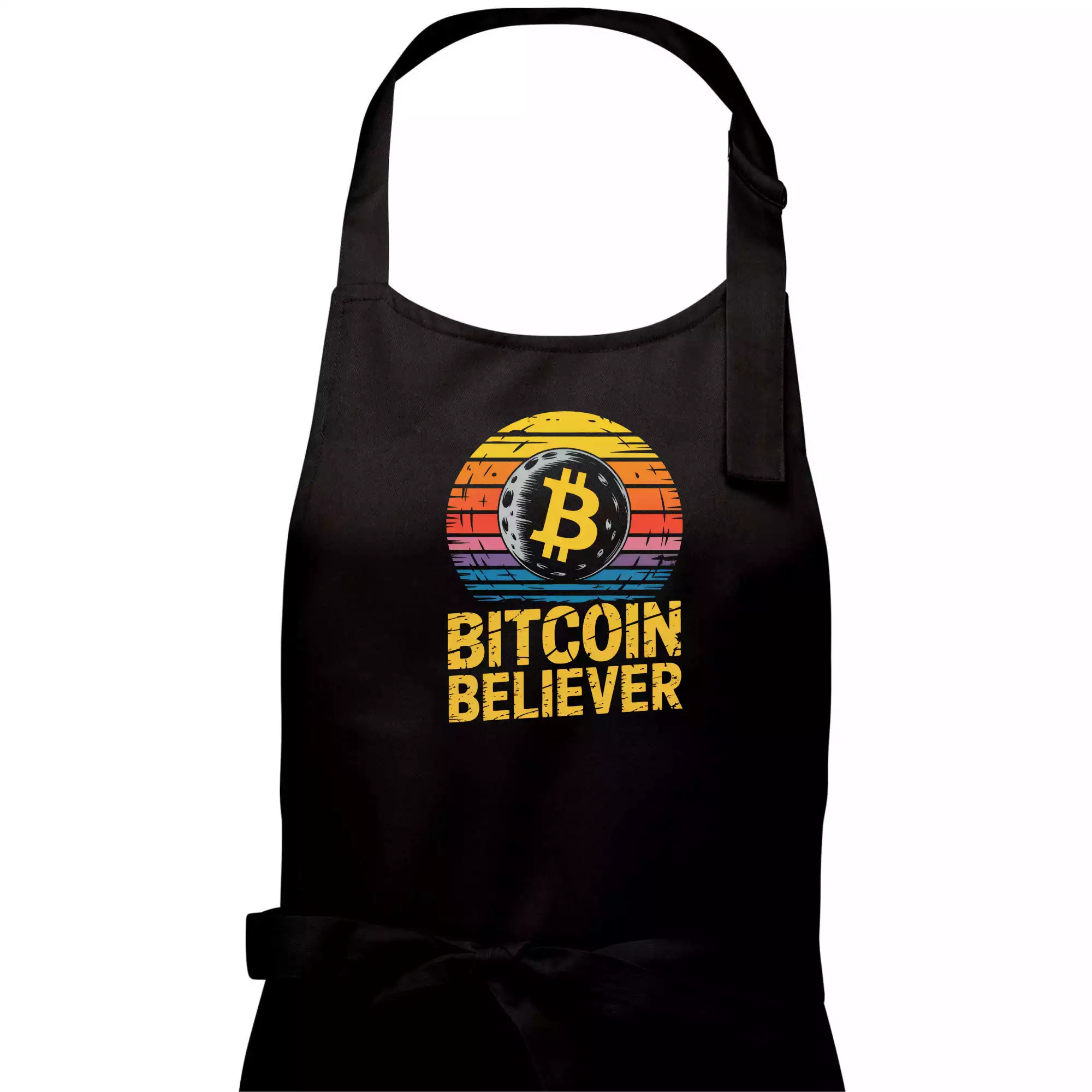Bitcoin Believer Vintage retro sunset
