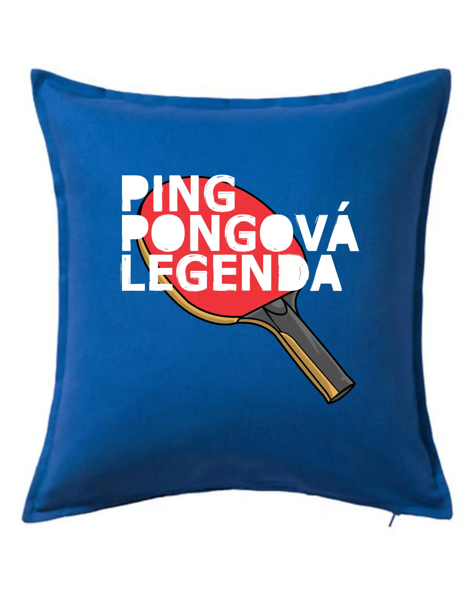 Vtipné tričká na stolný tenis - Ping Pongová legenda - Vankúš 50x50