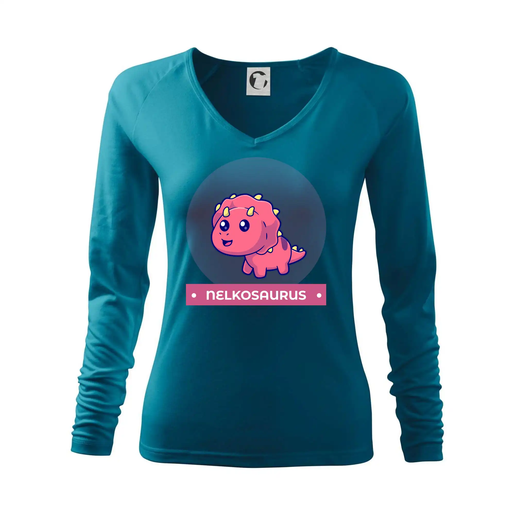 Detské tričká, mikiny a body s originálnymi potlačami | Veselé motívy pre chlapcov aj dievčatá - Dinosaurie mená - růžový dinosaurus - Tričko dámske Elegance