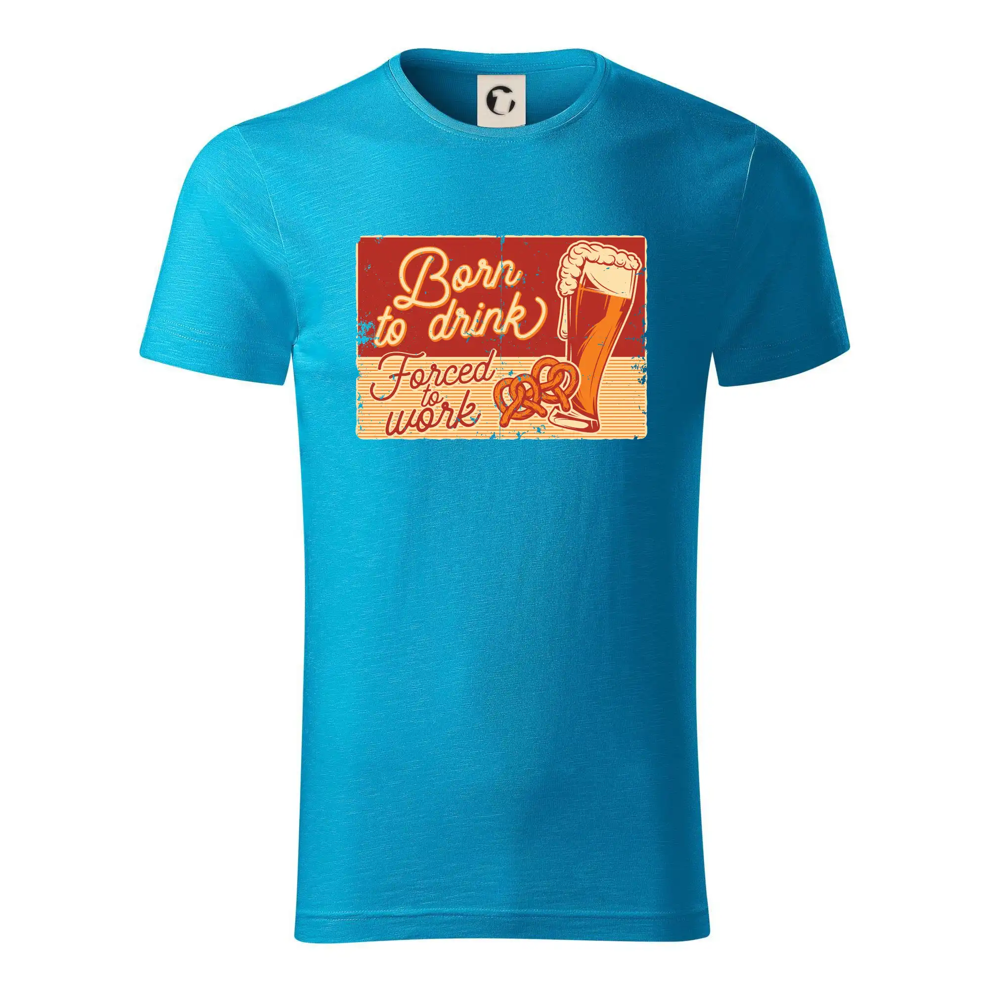 Vtipná tričká pre pivárov - Born to drink beer - Tričko z organickej bavlny