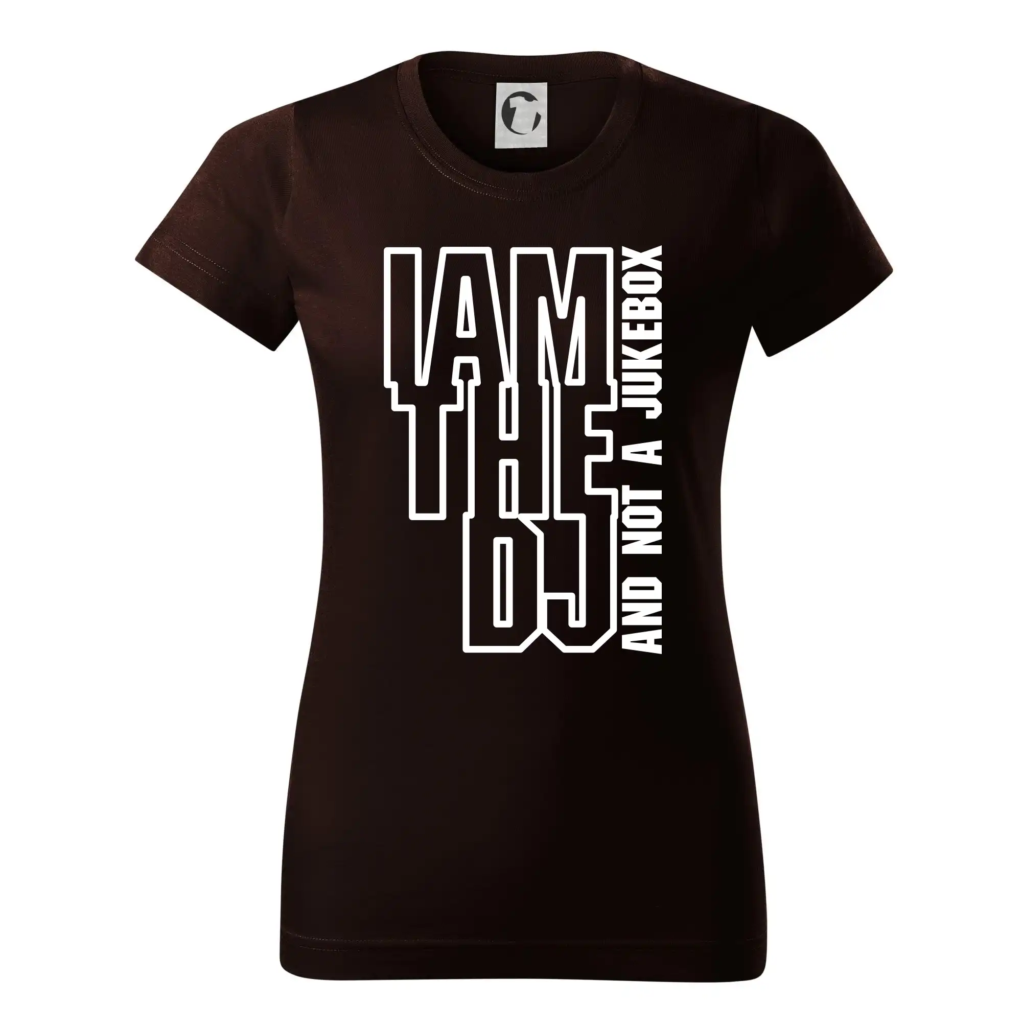 Tričká na párty - Iam the dj and not a jukebox na výšku - Dámske tričko basic - ľahko voľnejšie a dlhšie