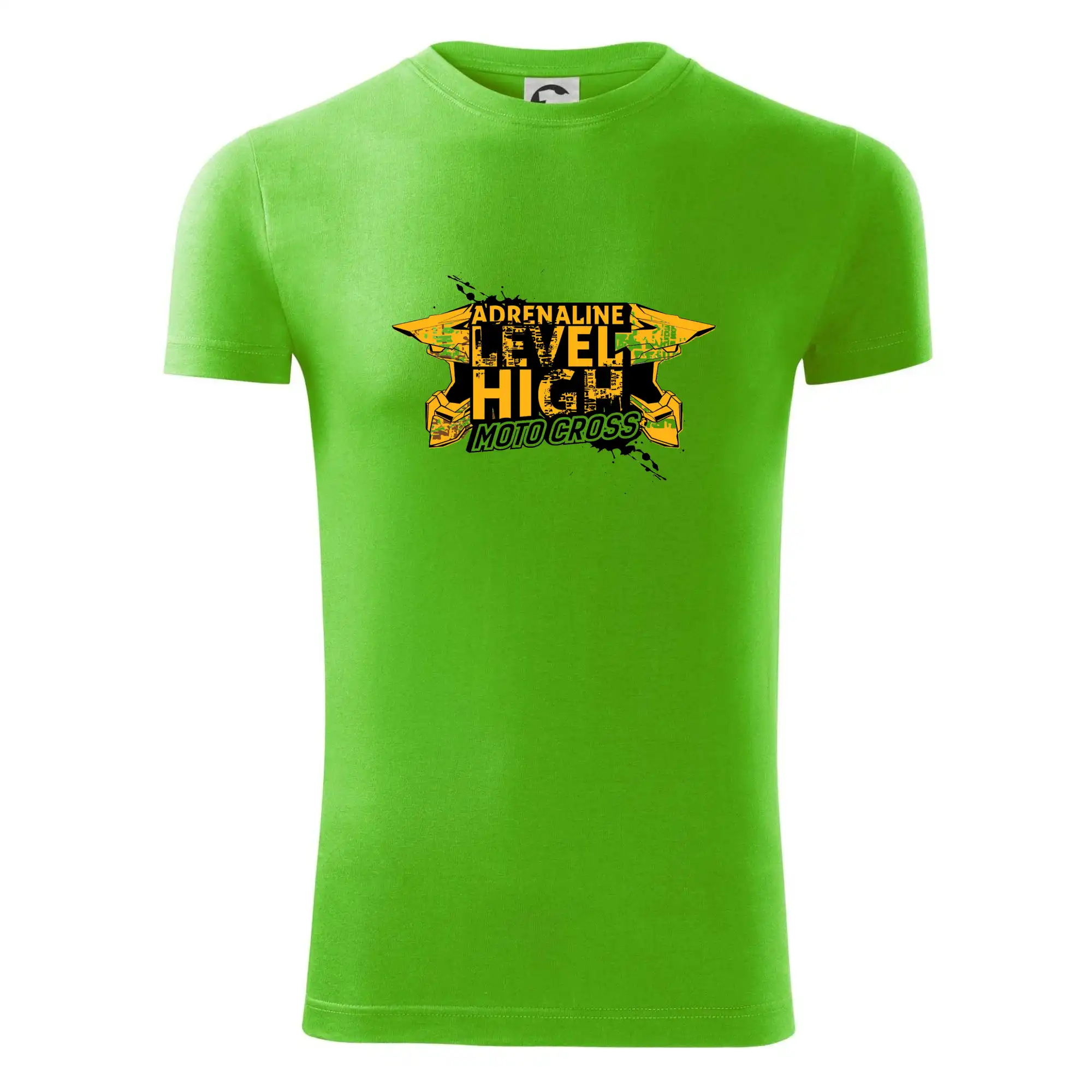 Motocross tričká - Motocross adrenaline level high - Viper FIT - Pánske zúžené tričko