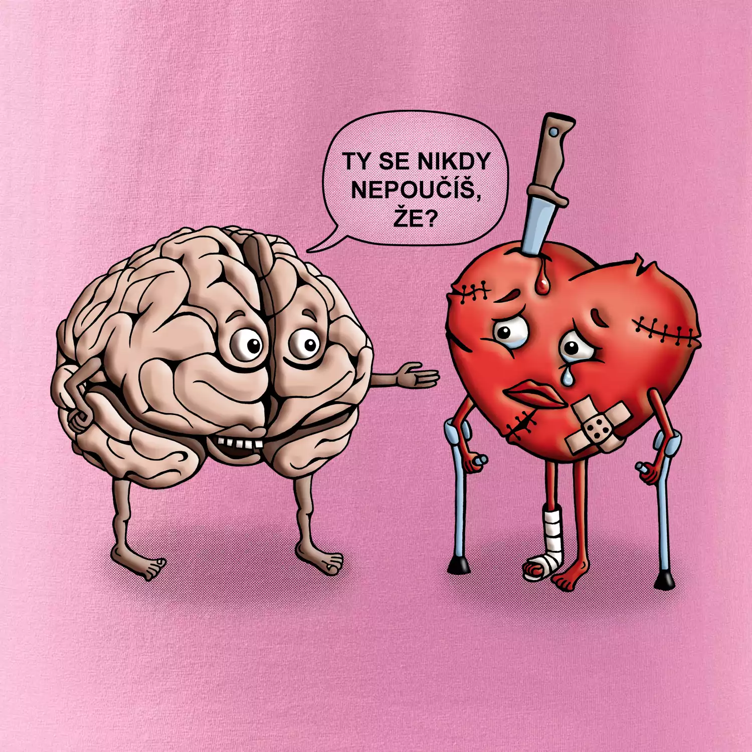 Mozek a srdce - poučení (Hana-creative)