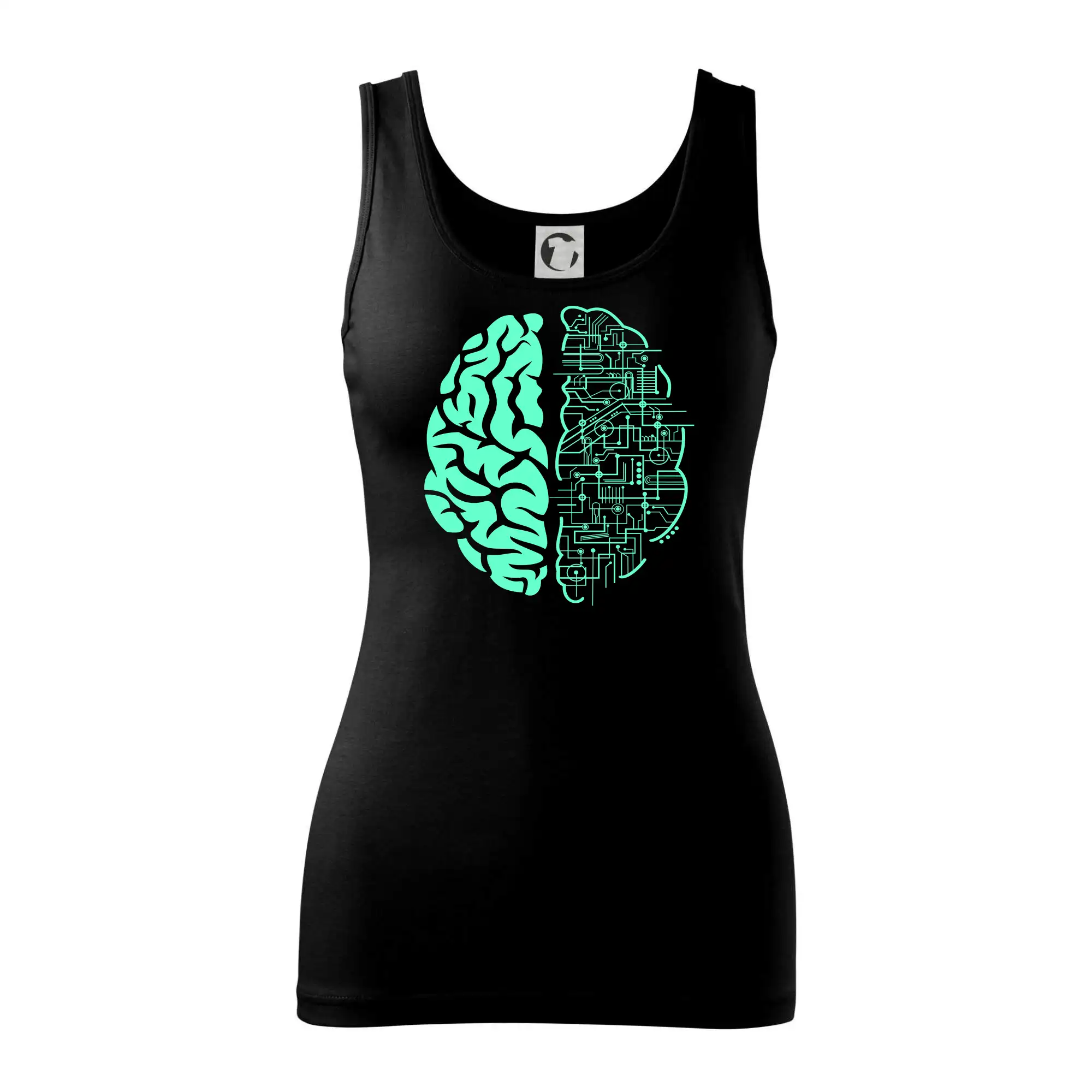 Grafické tričká - Electric Brain - Dámske tielko
