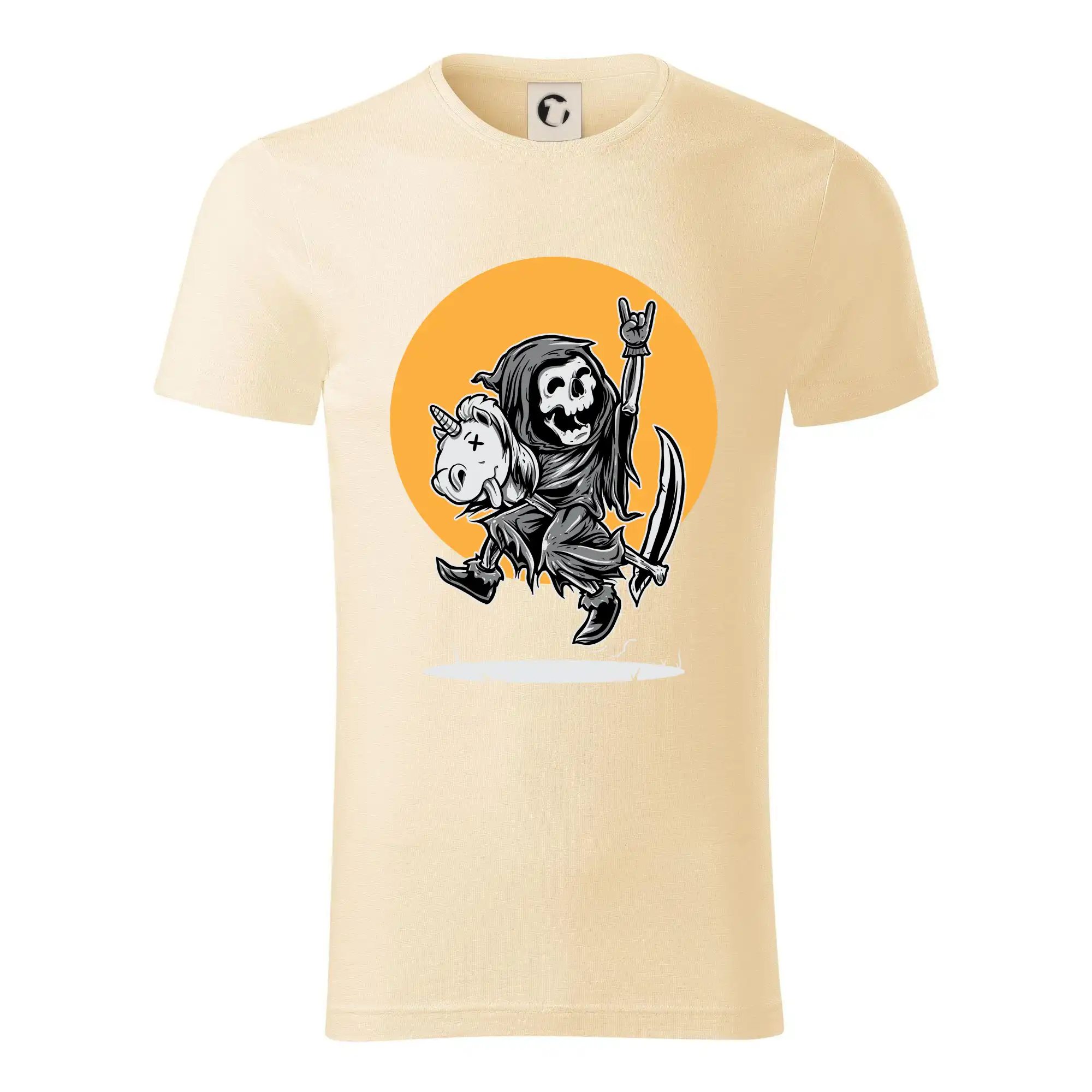 Tričká s jednorožcom - Jednorozeč vs. smrtka - Tričko z organickej bavlny