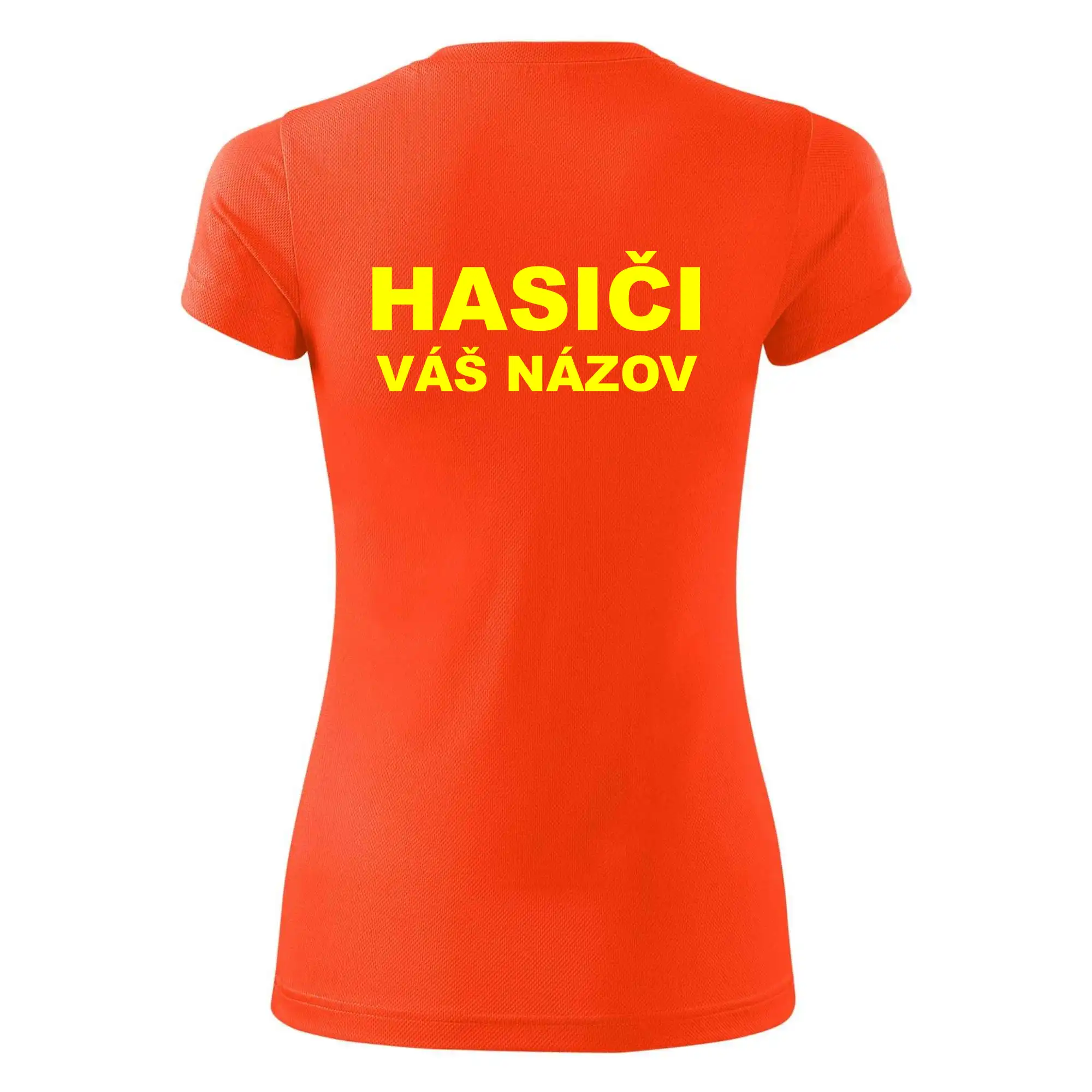 Hasiči - žltý nápis - váš názov zboru