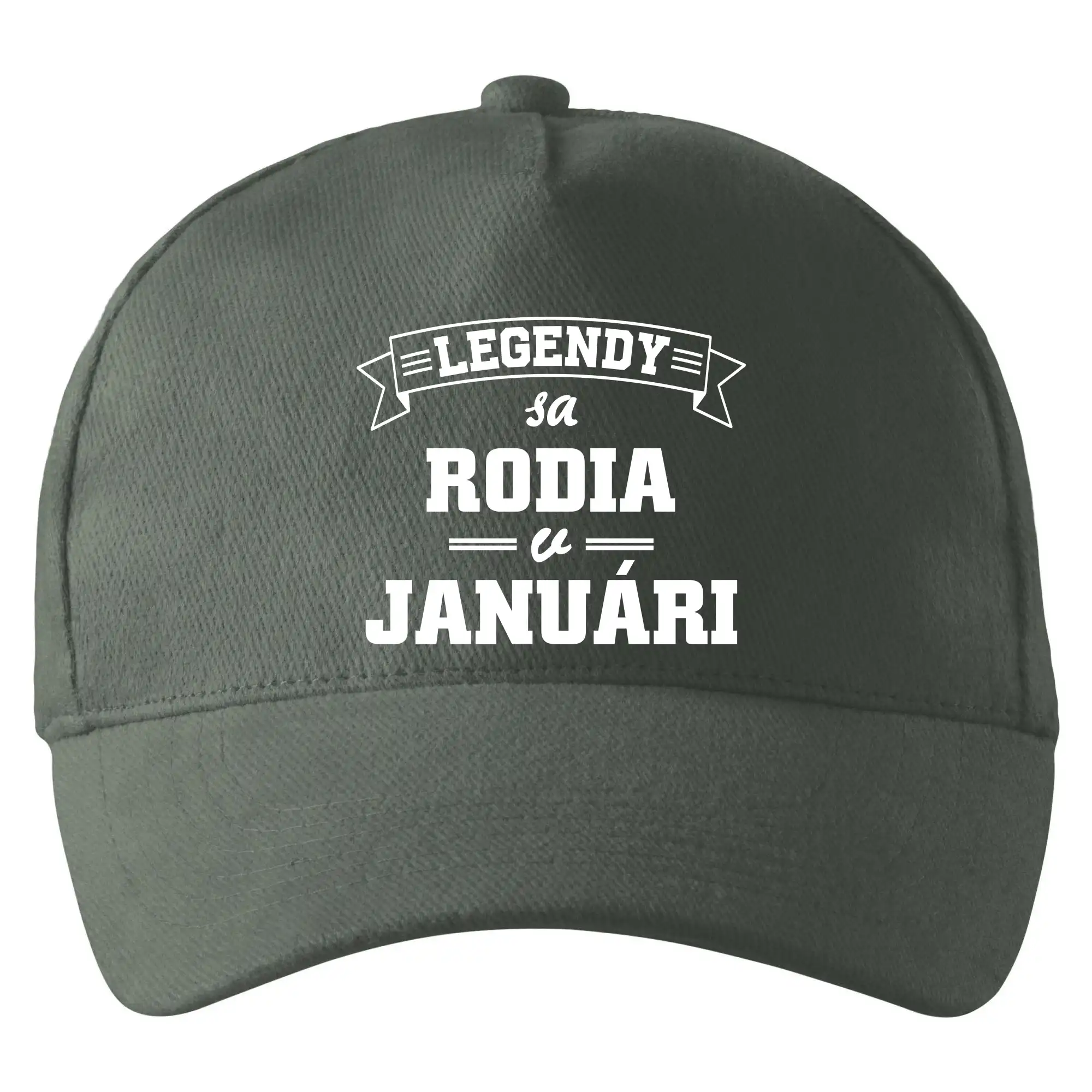 Tričká pre narodených v januári - Legendy sa rodia v januári - Šiltovka so zahnutým šiltom a mosaznou sponou