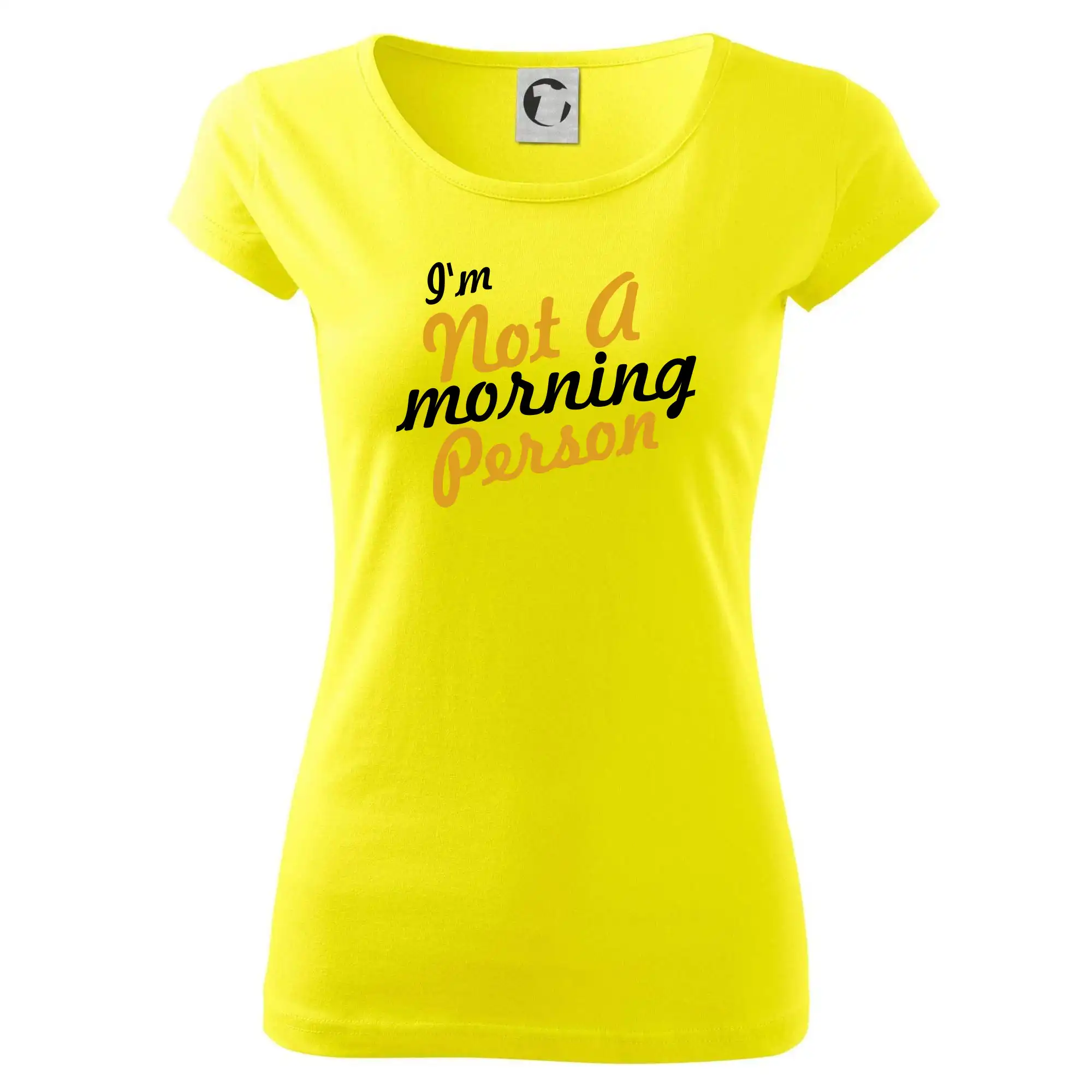 Ostatné nápisy - I'm not a morning person - Dámske tričko Pure