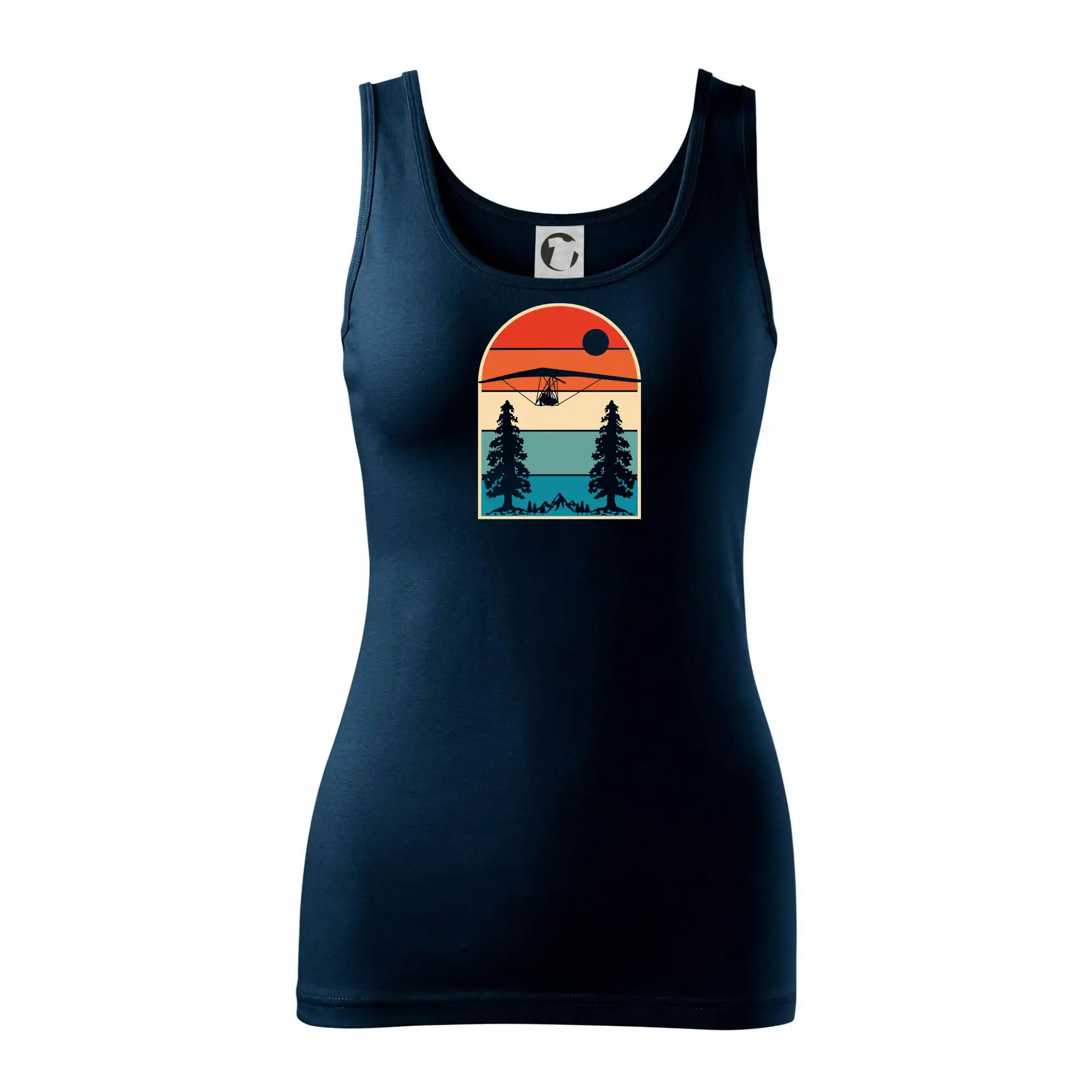 Tričká s motívom paraglidingu - Rogalo vintage - Dámske tielko