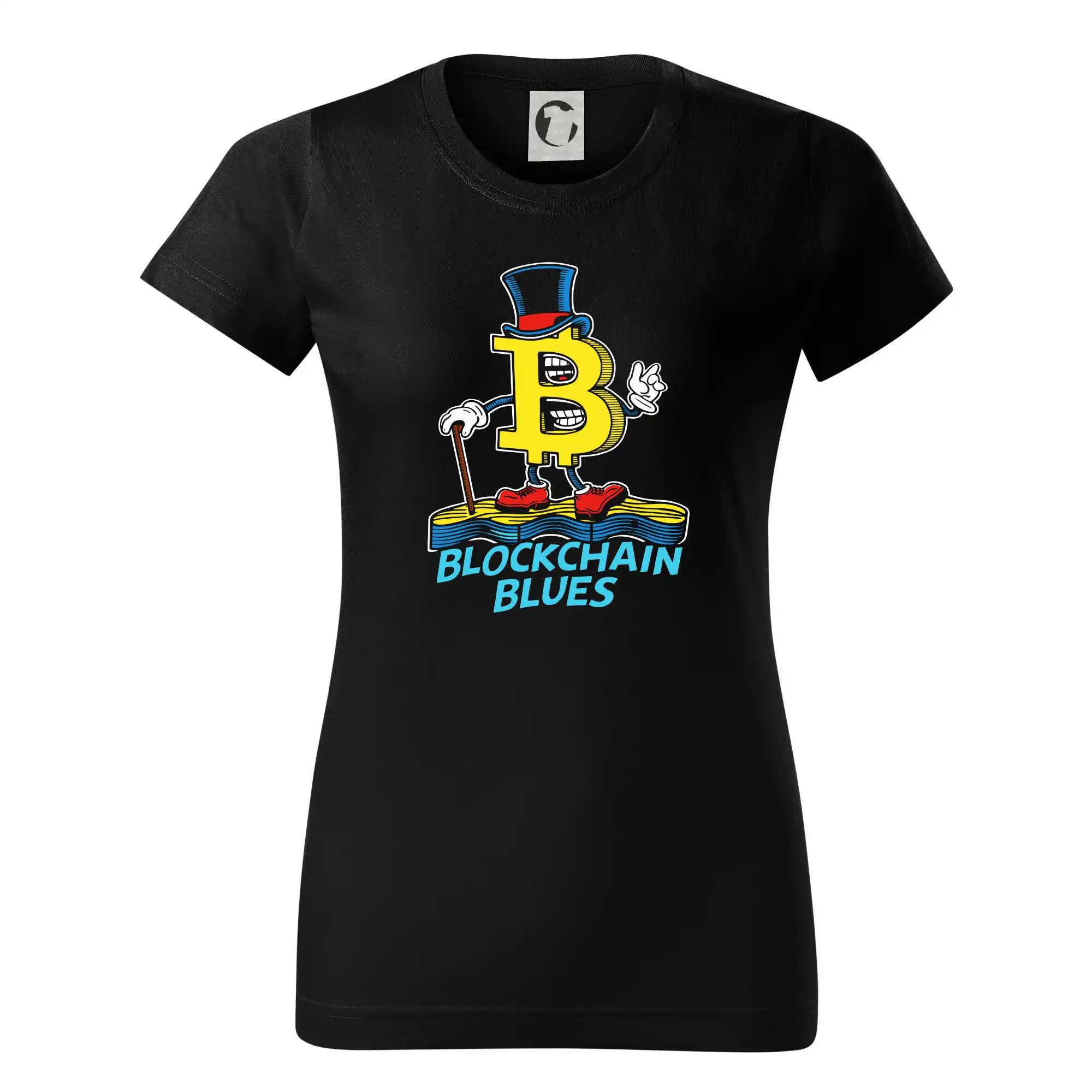 Blockchain Blues - Dámske tričko basic - ľahko voľnejšie a dlhšie