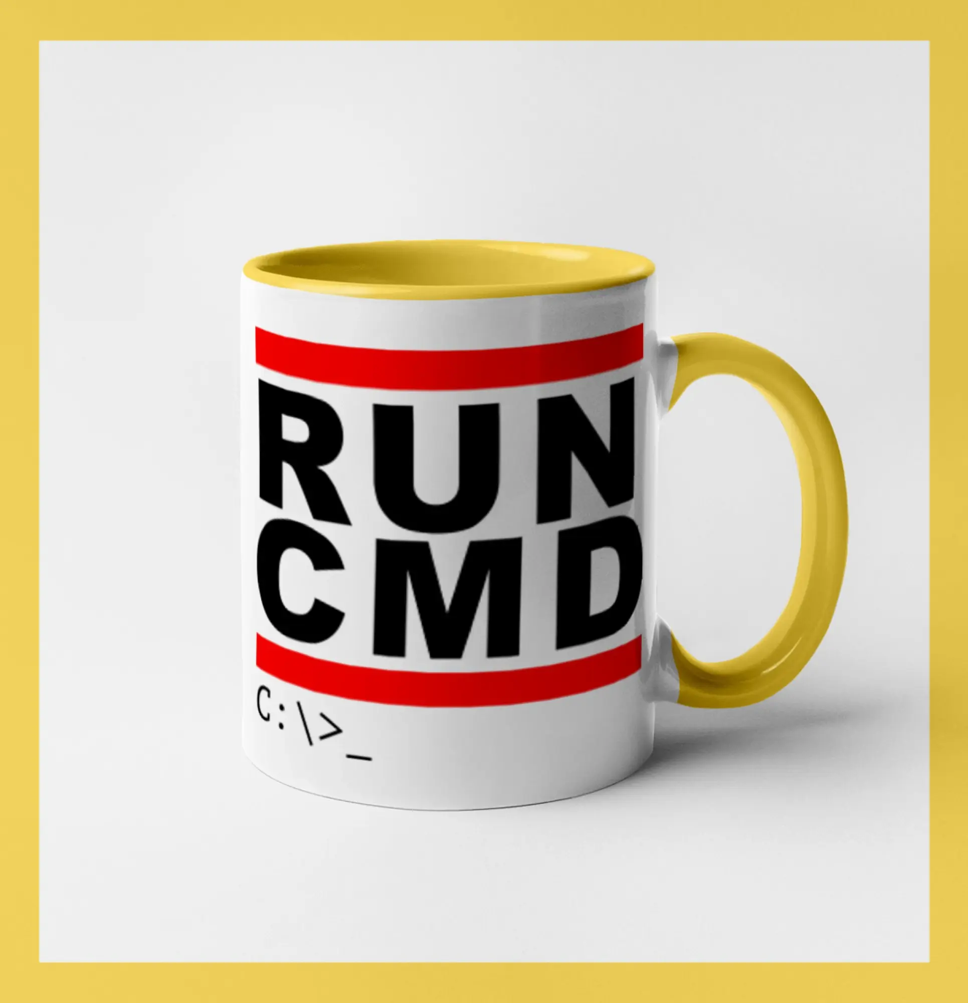 Tričká pre ajťákov - Run CMD - Hrnček 