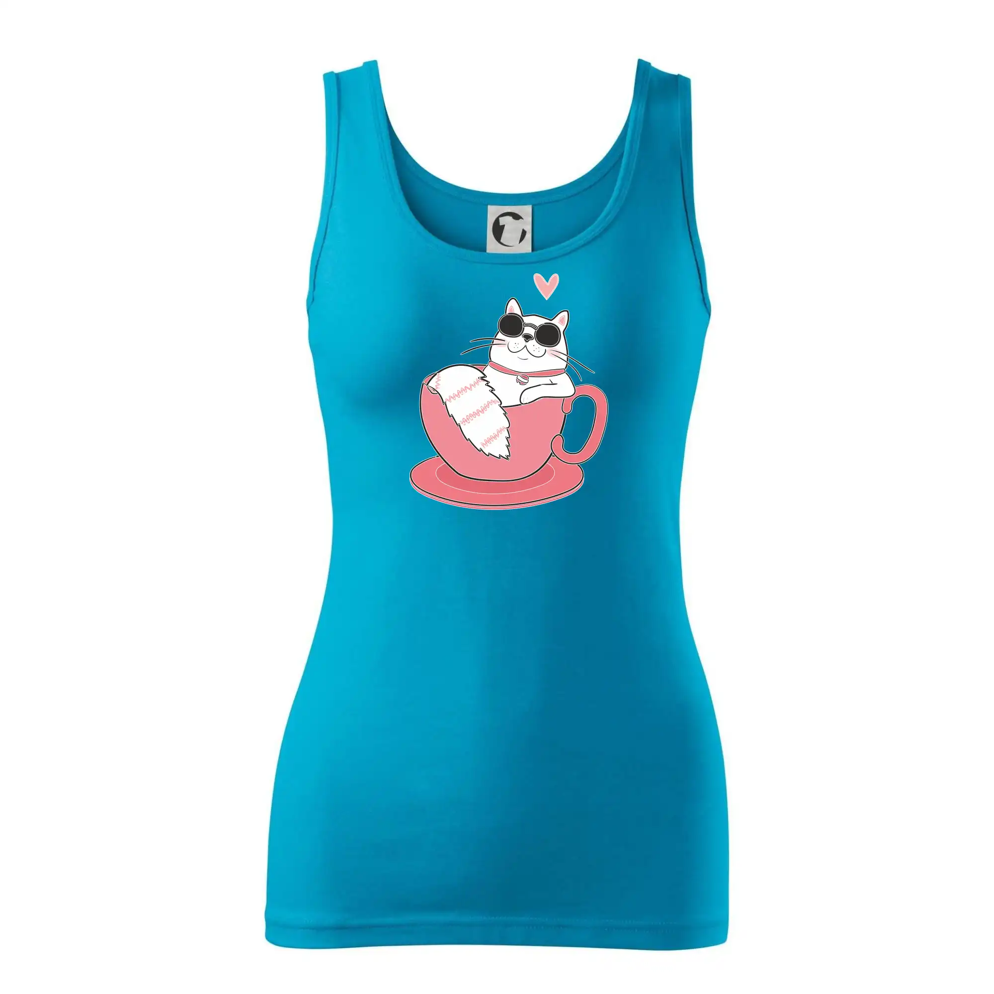 Hustá kočka v hrníčku