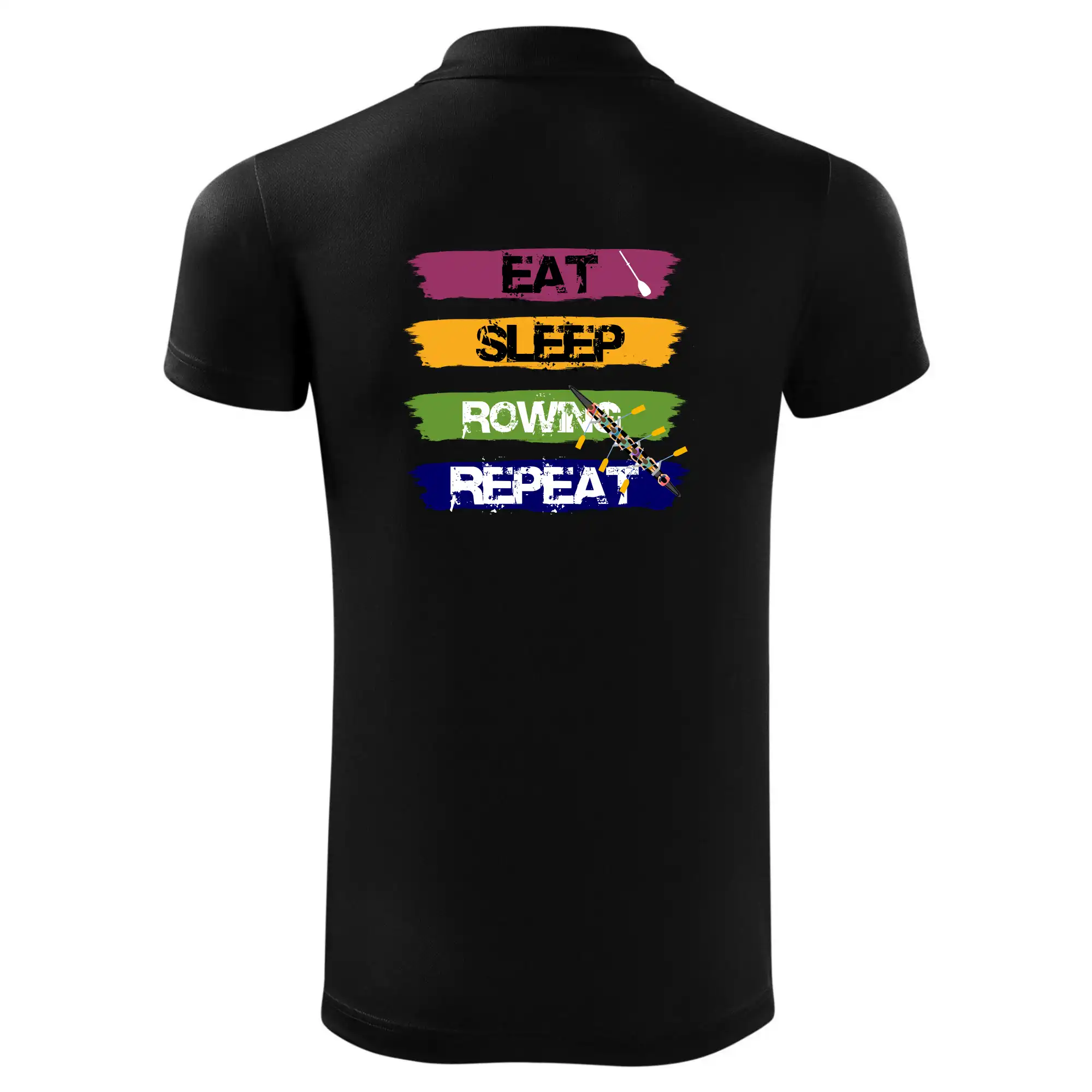 Eat sleep rowing repeat barevné
