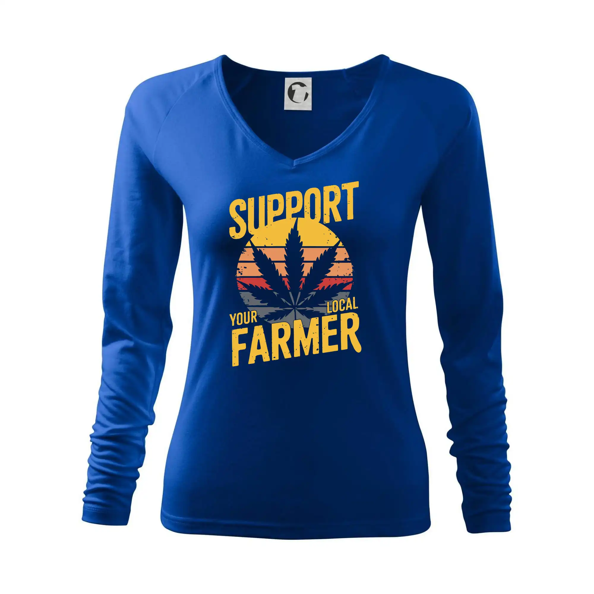 Tričká pre pohodový ľudí - Marihuana - Support local farmer - Tričko dámske Elegance