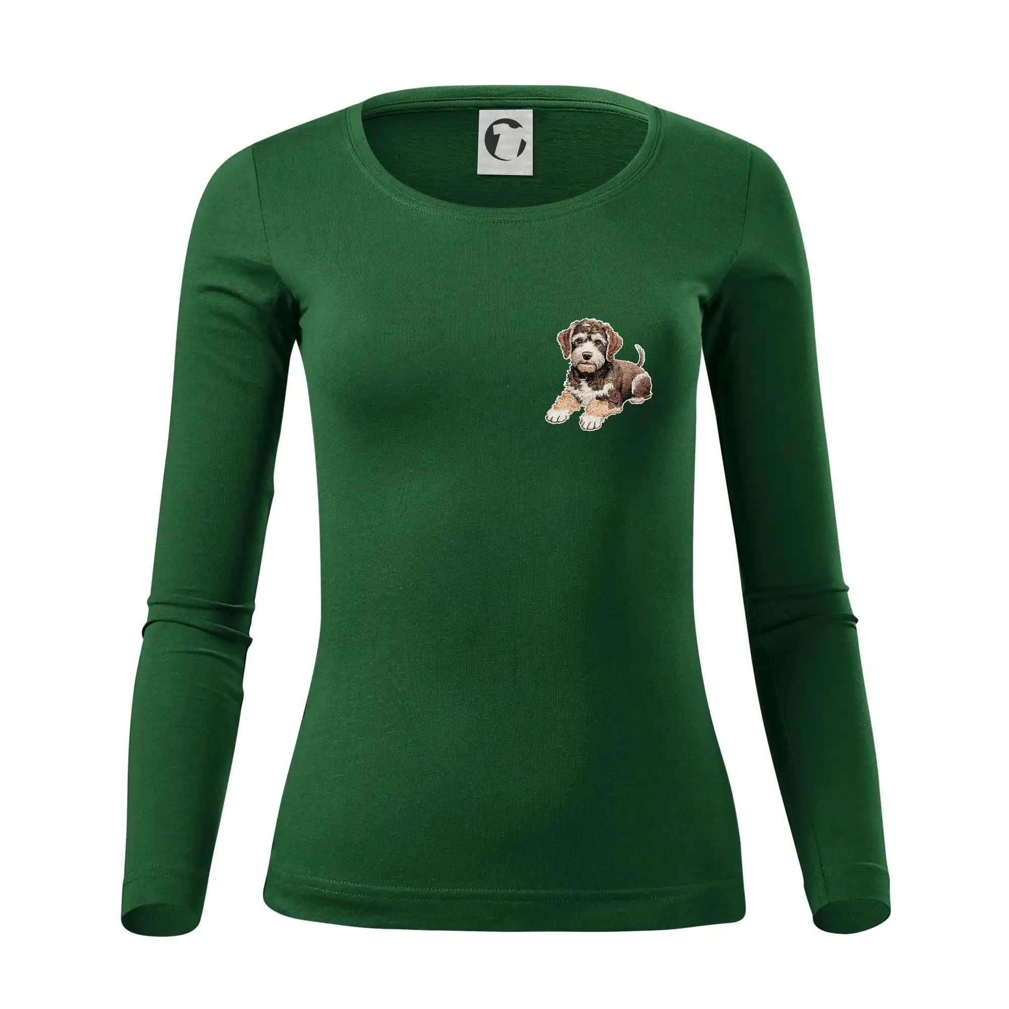 Lagotto romagnolo ležicí vyšívaný na prsu