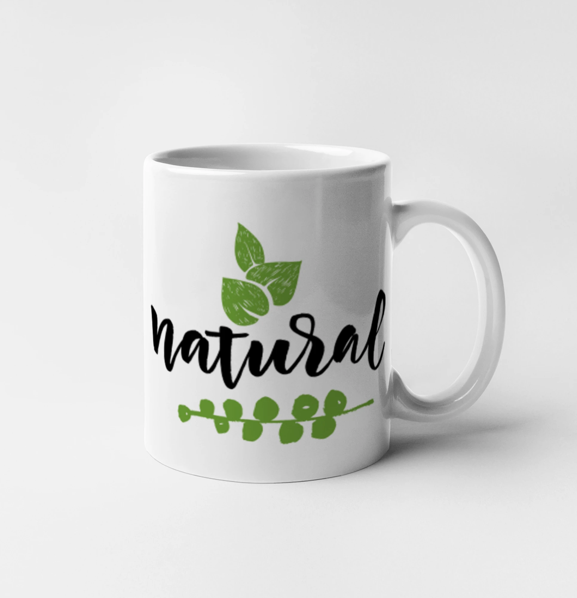 Natural - nápis v listech
