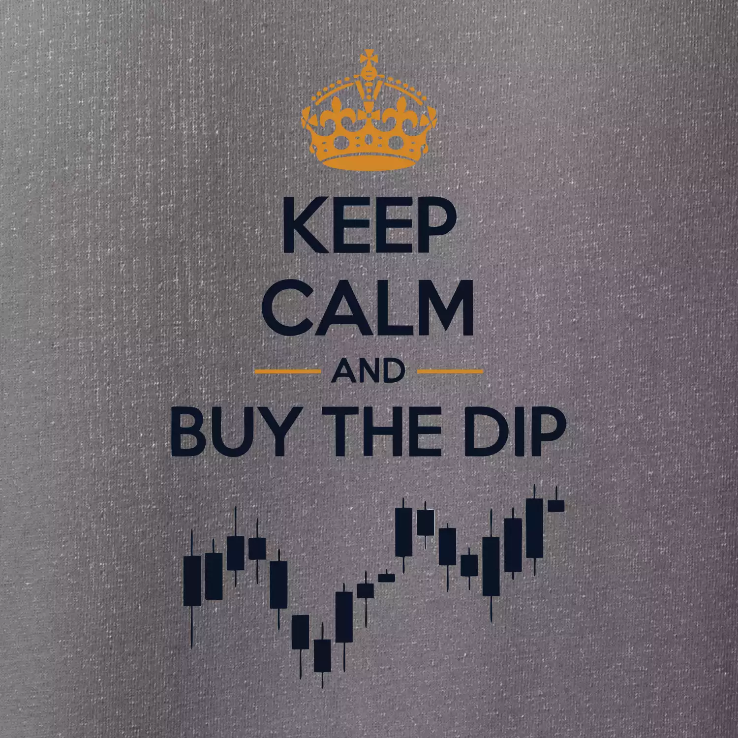 Keep Calm and Buy the Dip - koruna  a graf