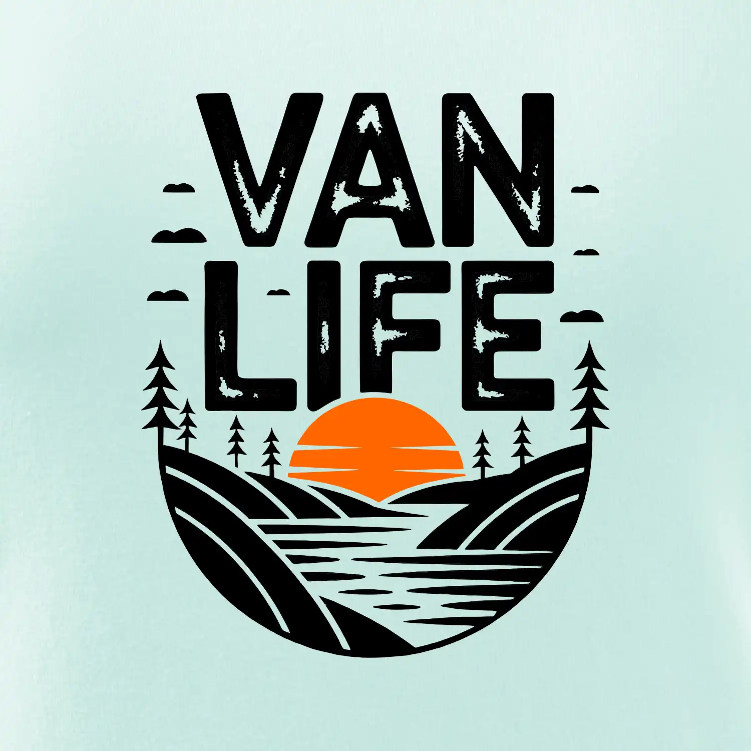 Van life a  Západ slunce