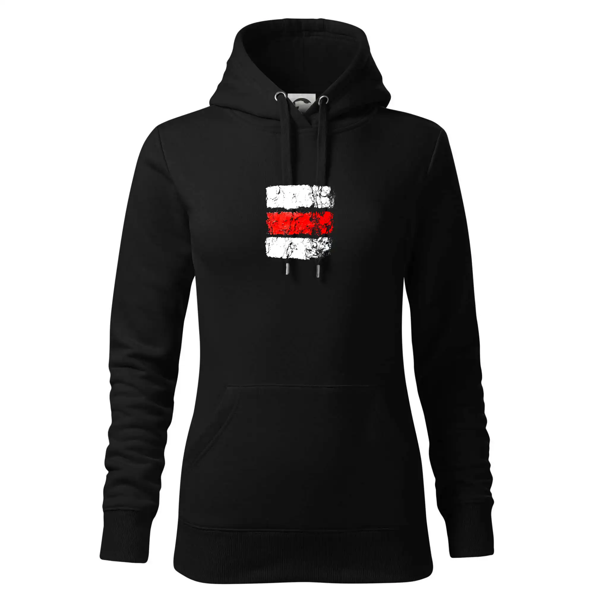 Trička pre cestovateľov - Turistická značka - červená - Mikina dámská Cape s kapucí