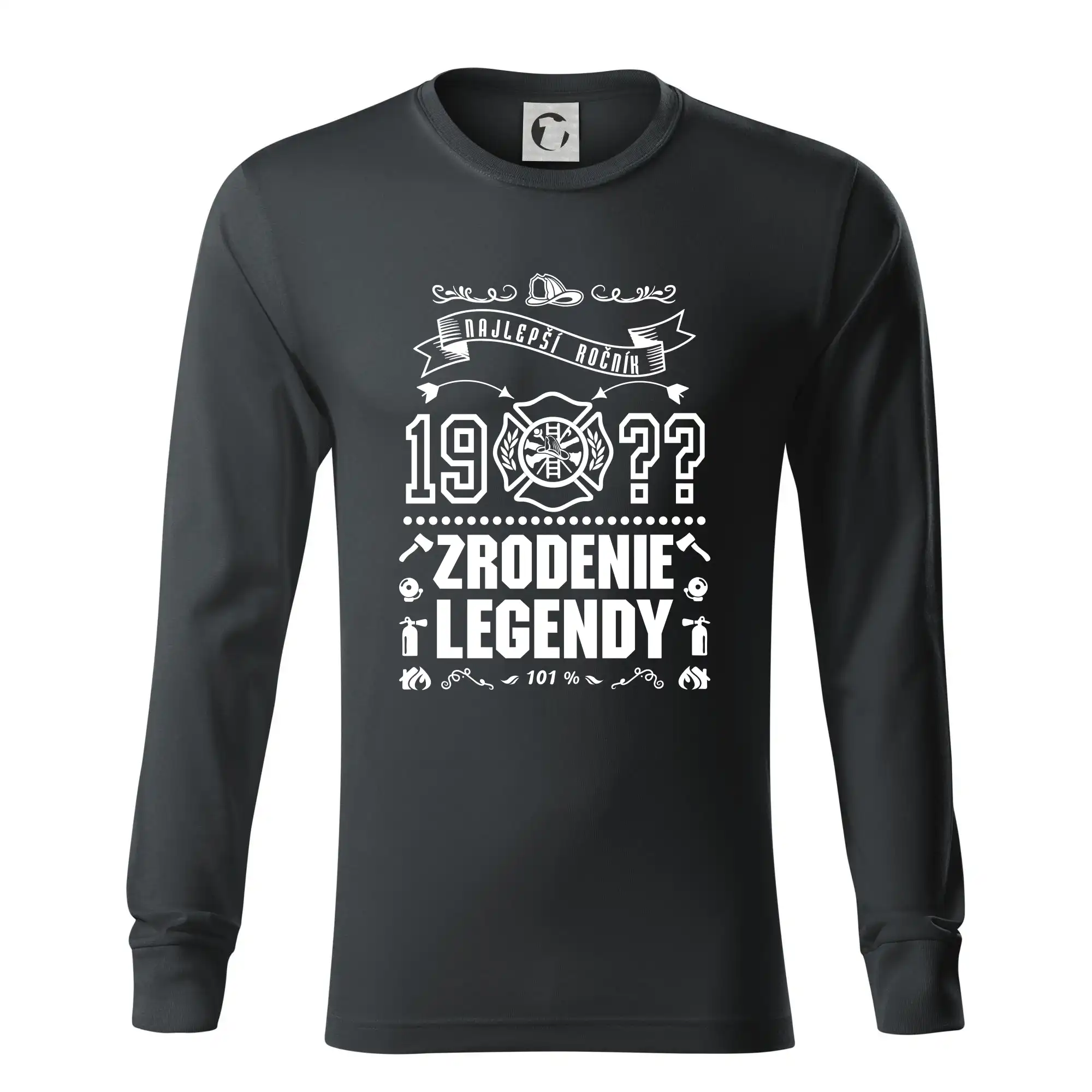 Trička Zrodenie legendy - Zrodenie legendy - pre hasičov - Tričko s dlhým rukávom LS R05