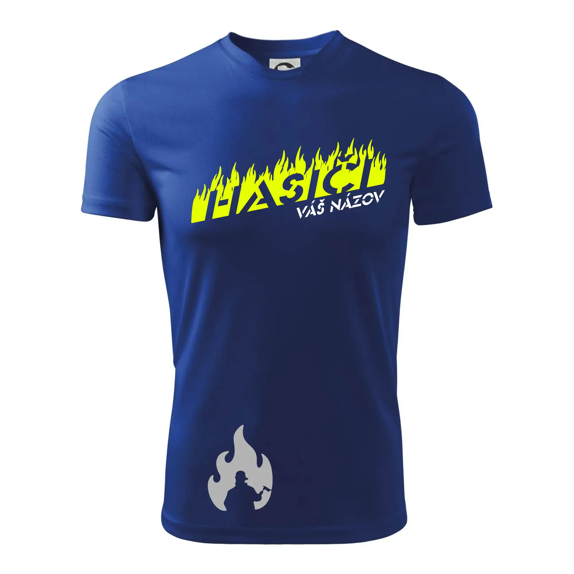 Originálne tričká pre hasičov - Hasiči - oheň - Váš názov - Pánske tričko Fantasy športové