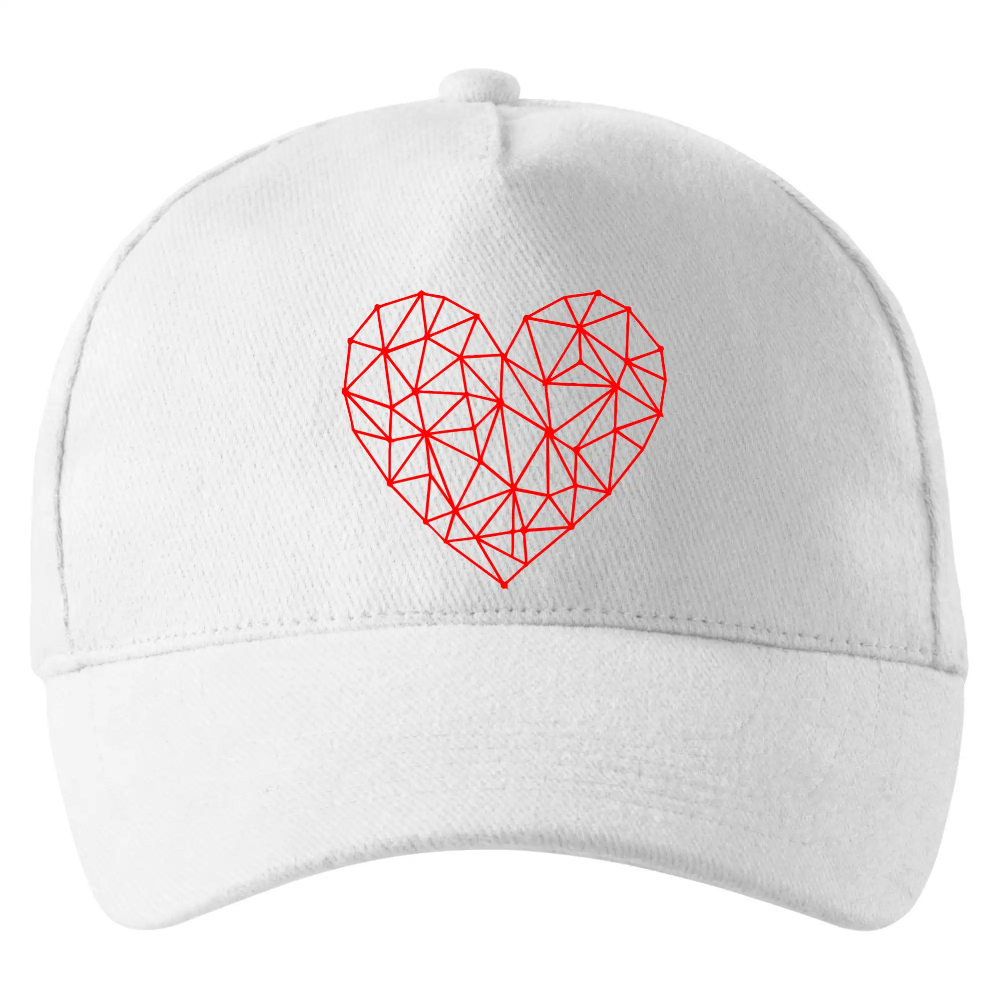 Tričká pre zamilovaných - Srdce sieť - Šiltovka so zahnutým šiltom a mosaznou sponou