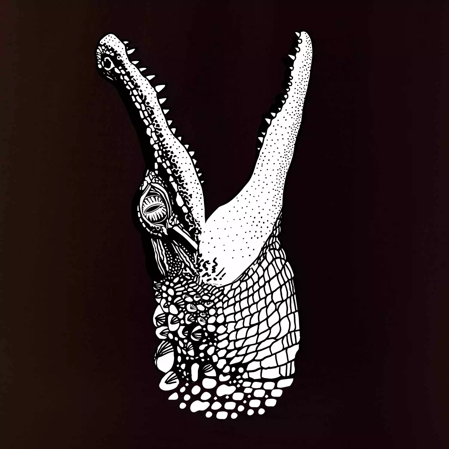 Krokodíl kreslený  (Pecka design)