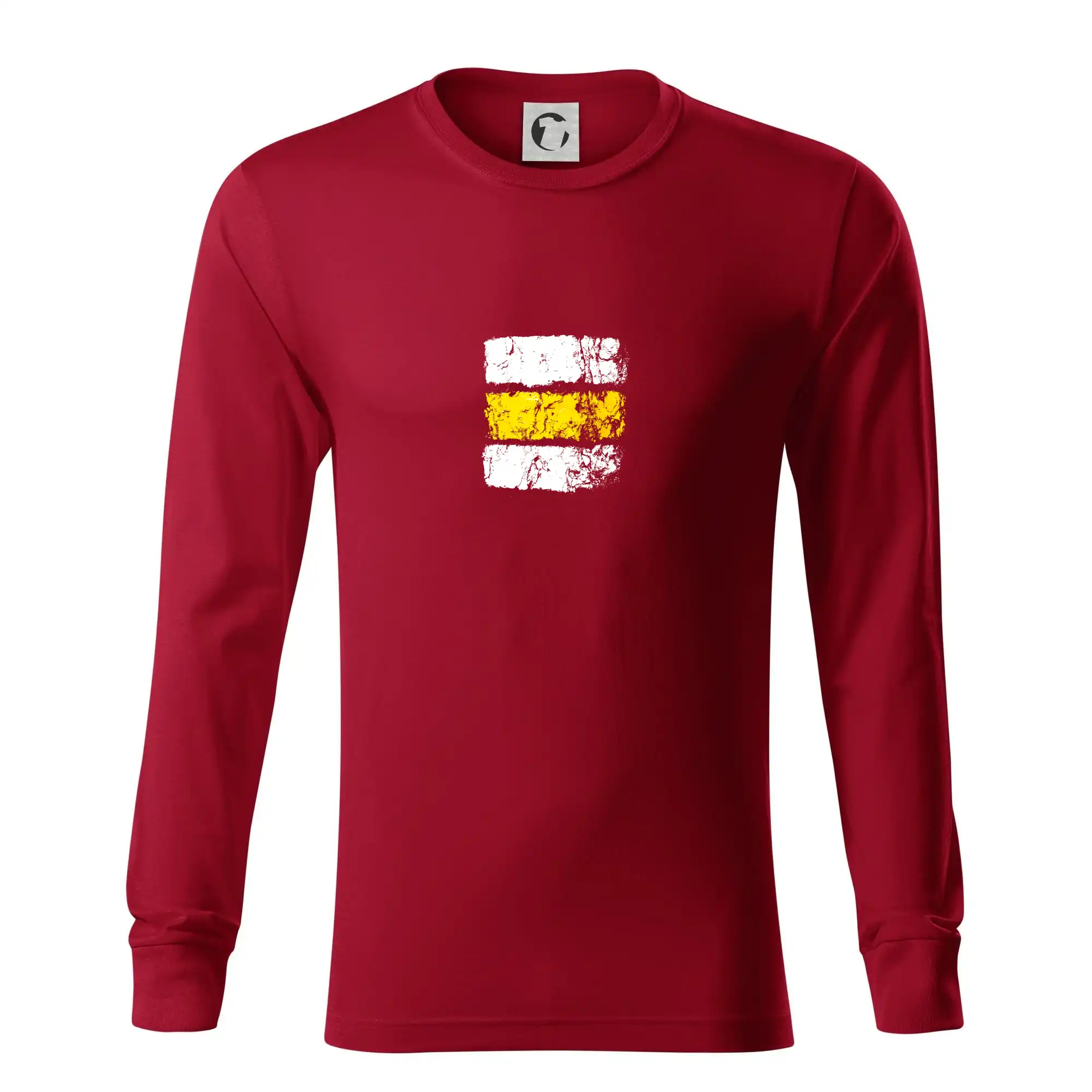 Trička pre cestovateľov - Turistická značka - žltá - Tričko s dlhým rukávom LS R05