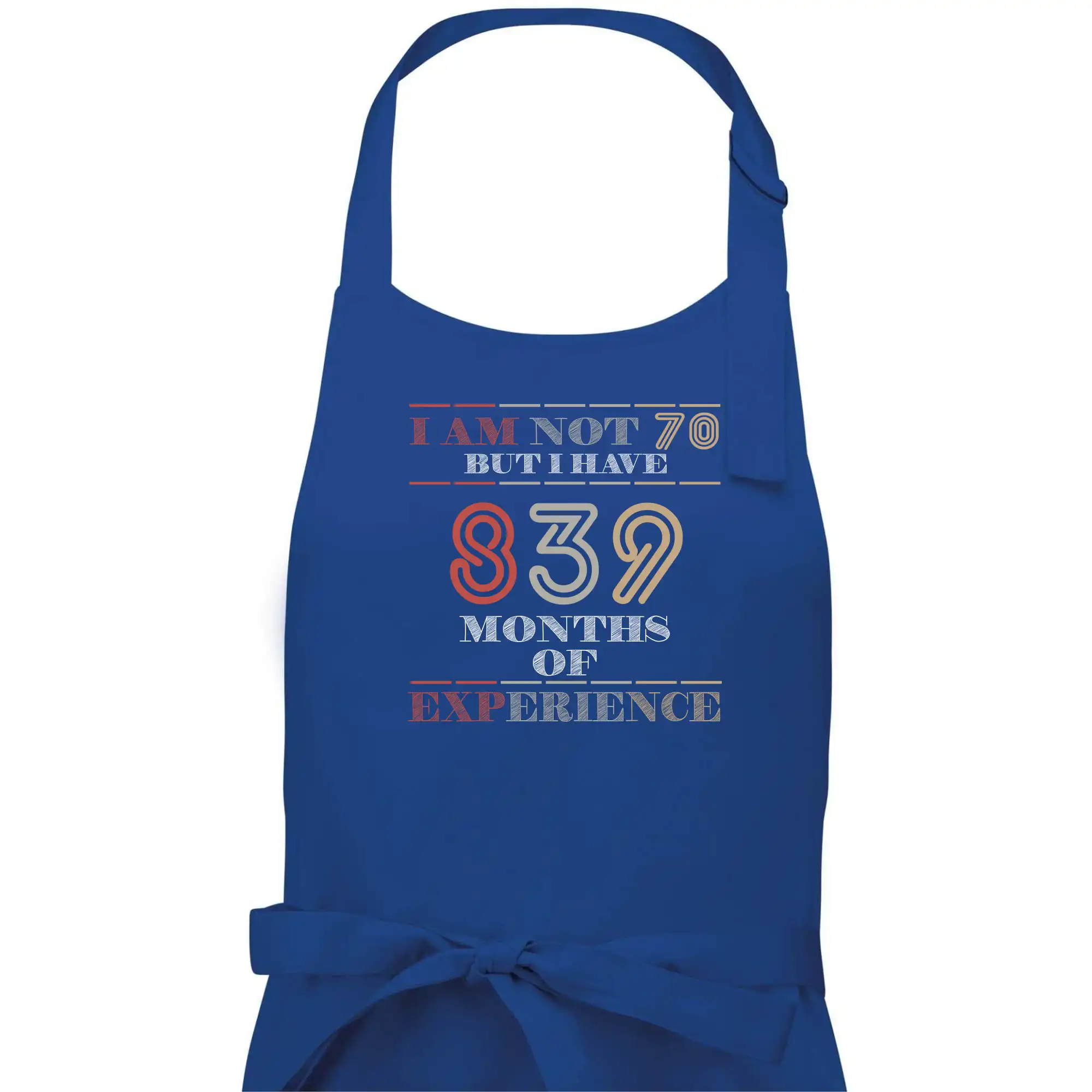 Tričká k narodeninám - 70 years 839 months of experience - Dámska zástera na varenie