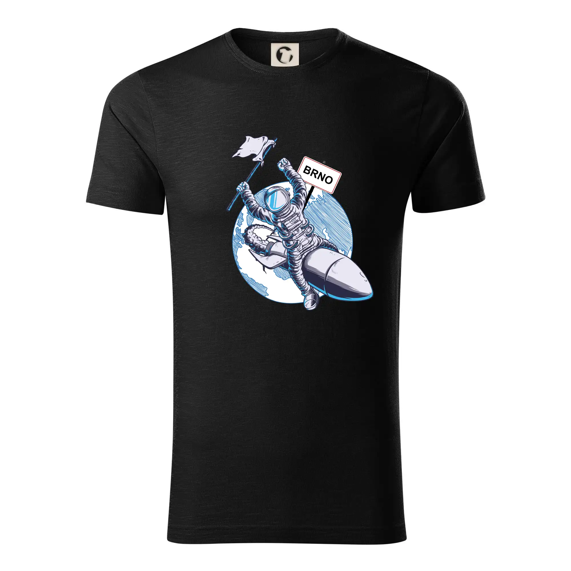 Brno penis raketa - Tričko z organickej bavlny