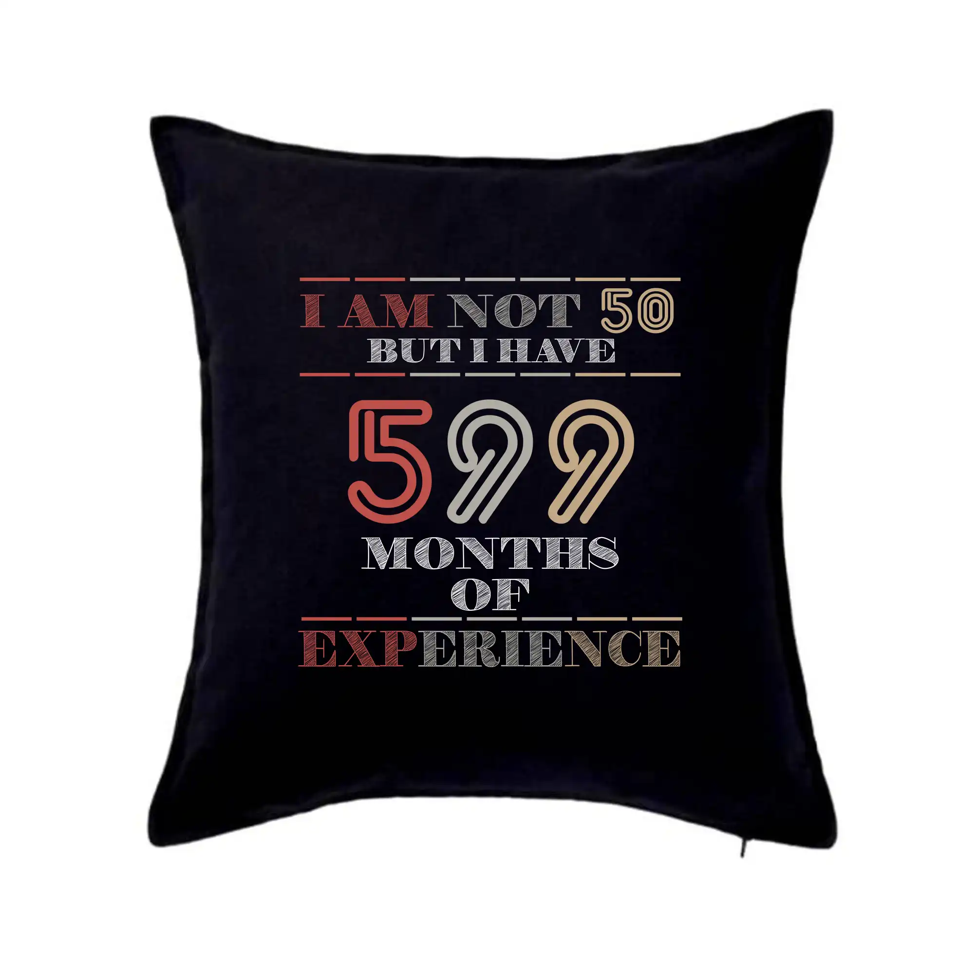 Tričká k narodeninám - 50 years 599 months of experience - Vankúš 50x50
