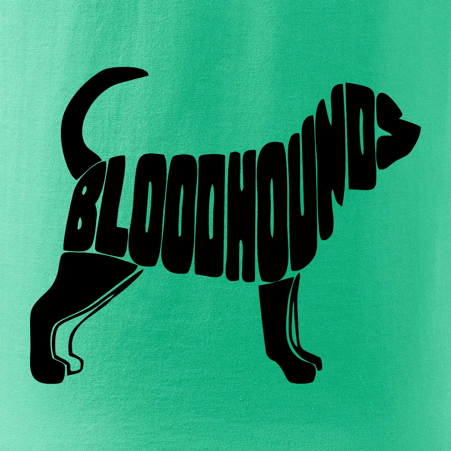 Bloodhound nápis v těle