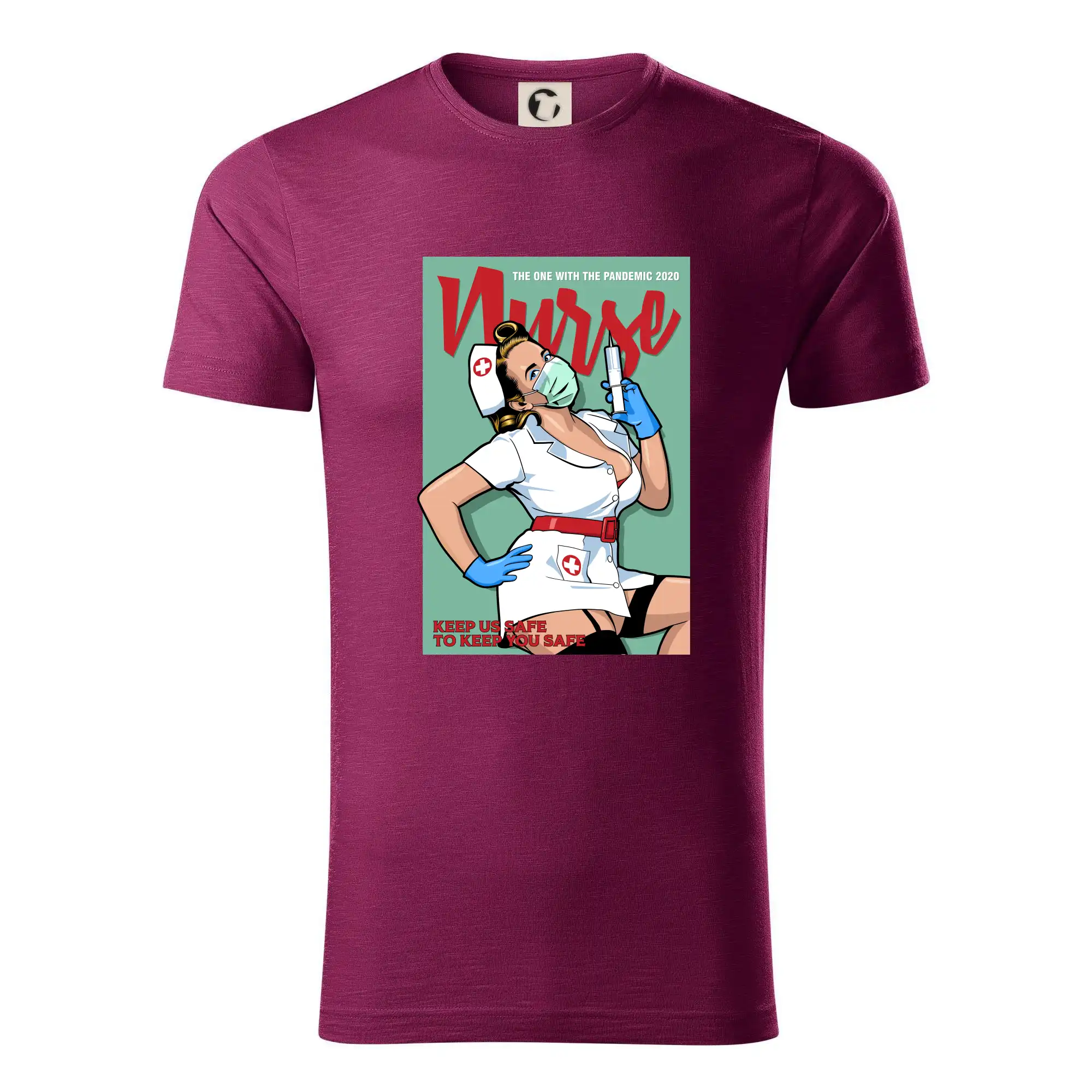 Nurse - keep us safe - Tričko z organickej bavlny