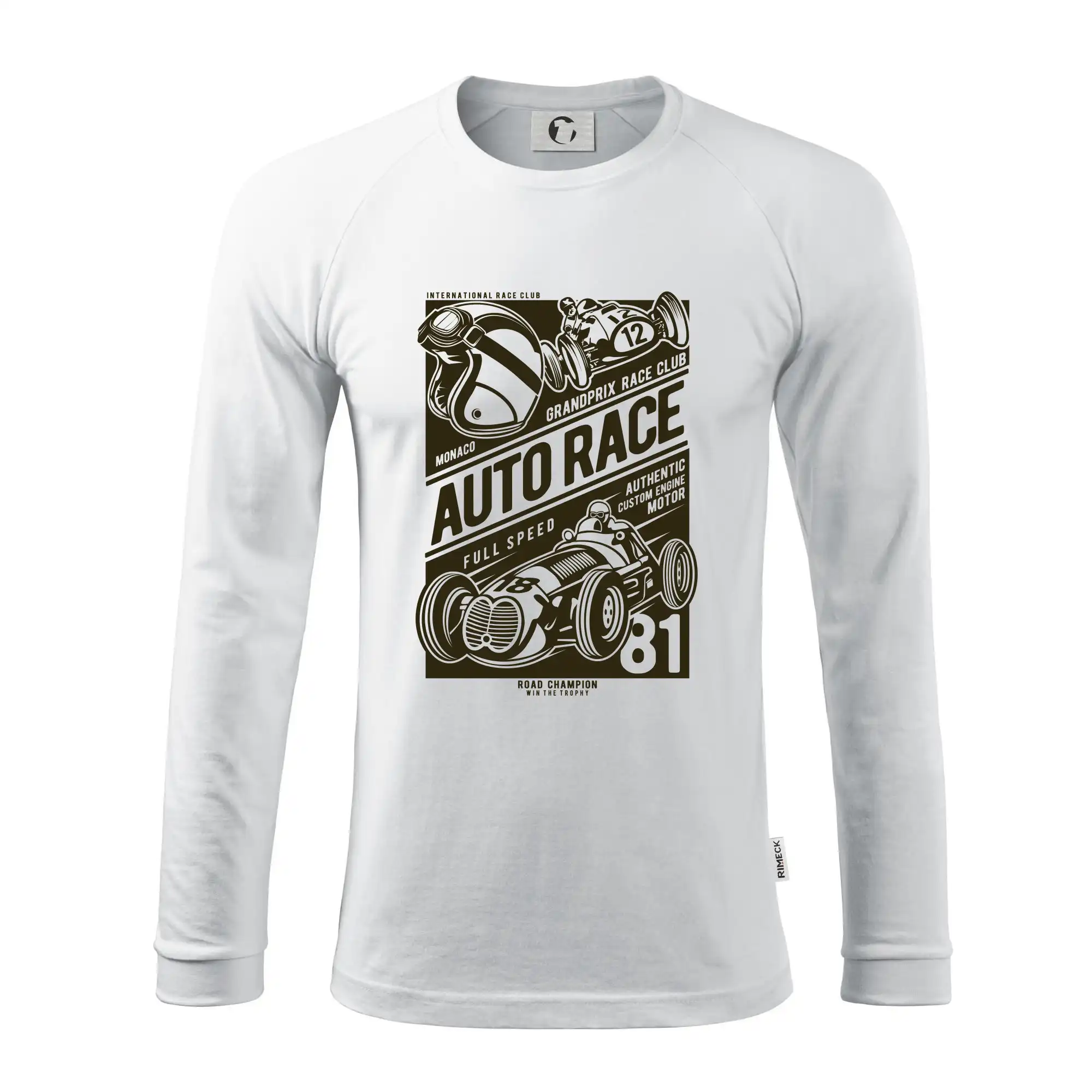 Auto tričká - Auto Race - Pánske tričko s dlhým rukávom LS130