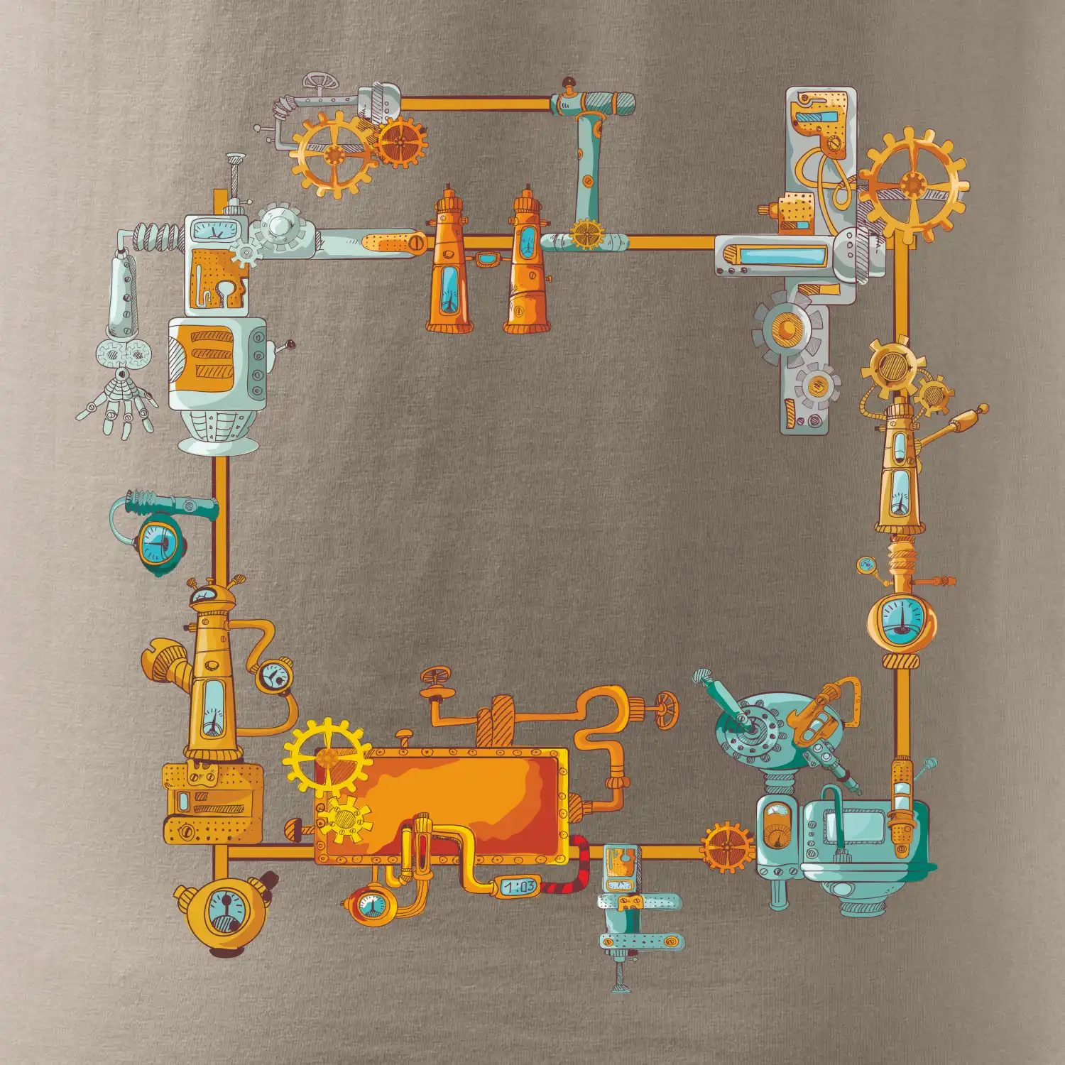 Steampunk barevná sestava