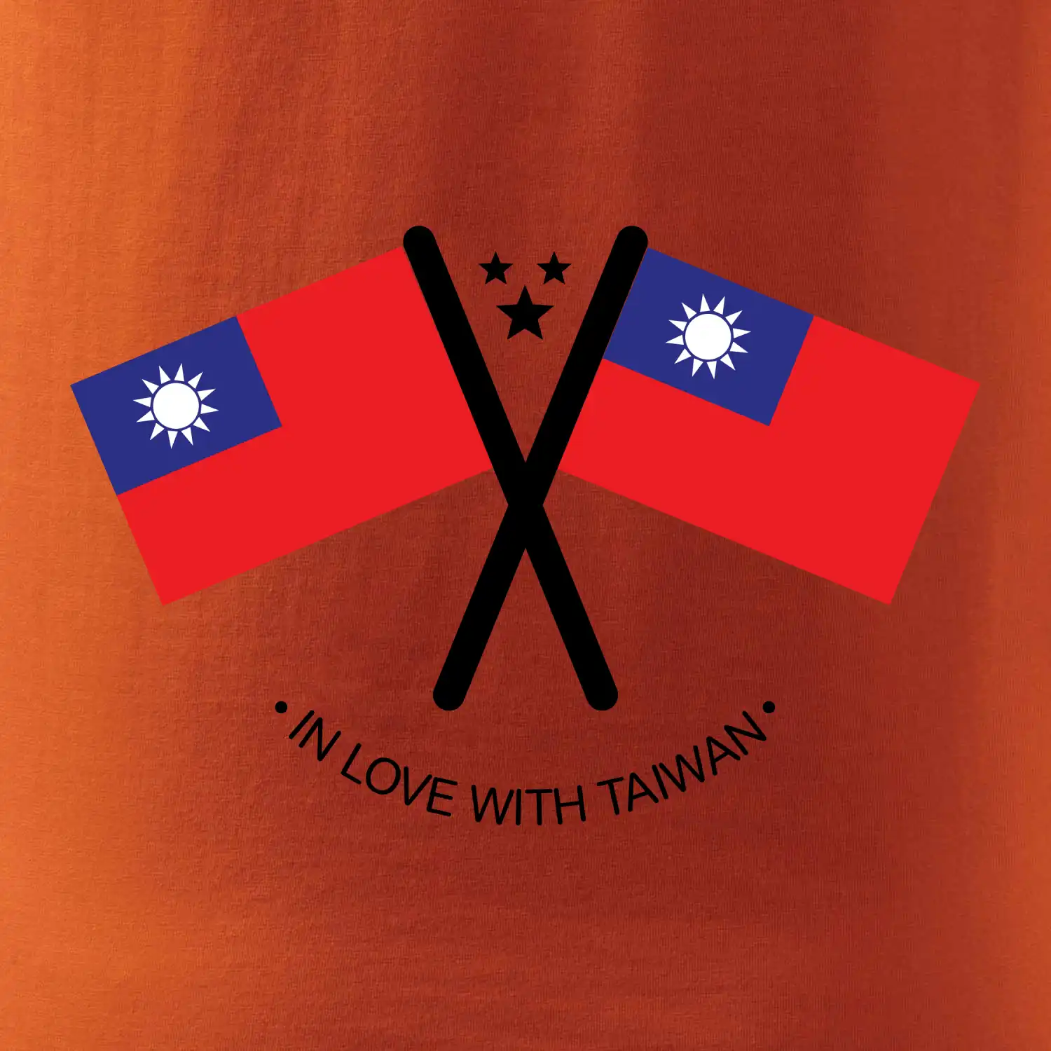 In love with Taiwan - vlajky