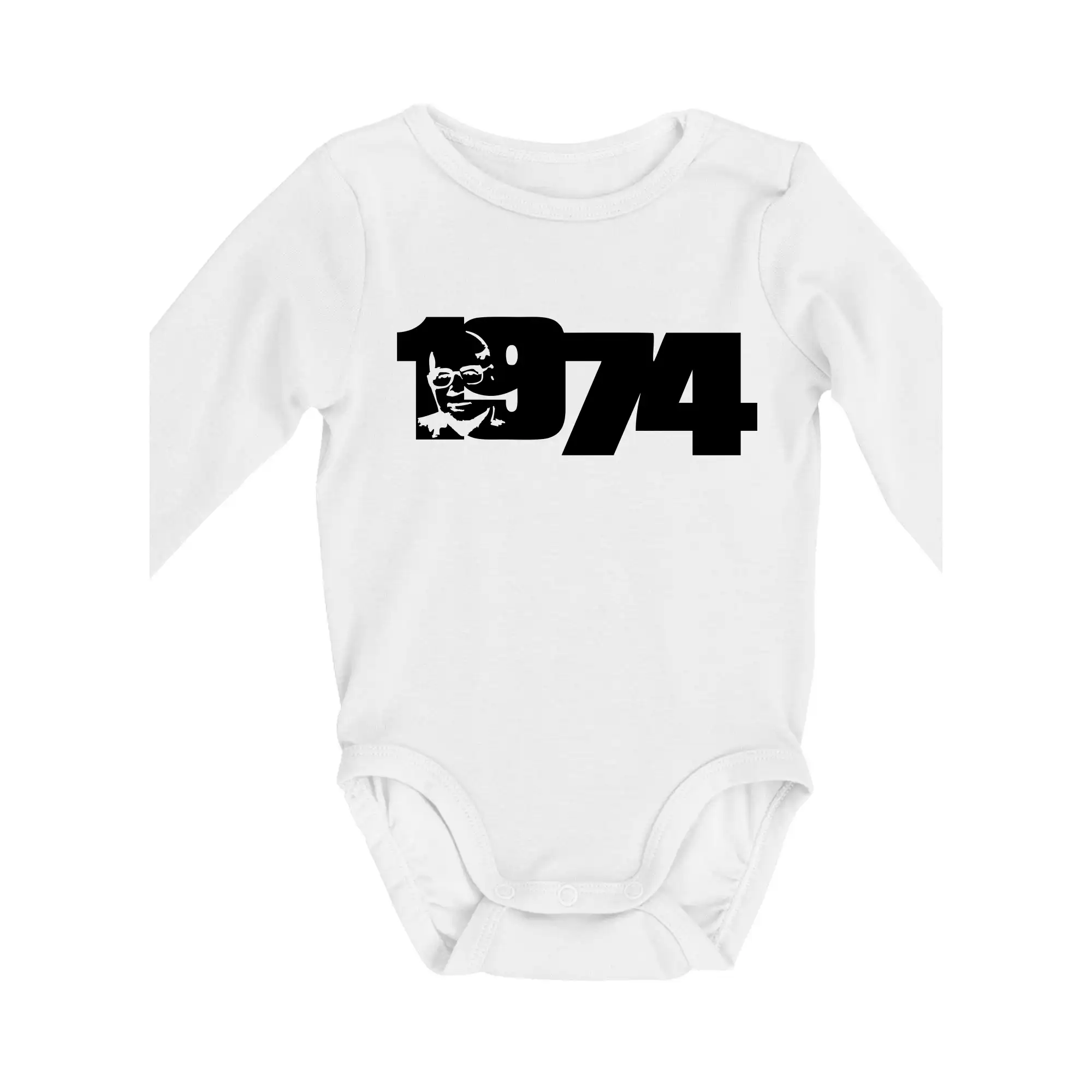 Tričká k narodeninám - Husákovo dieťa - 1974 - Body dojčenské s dlhým rukávom