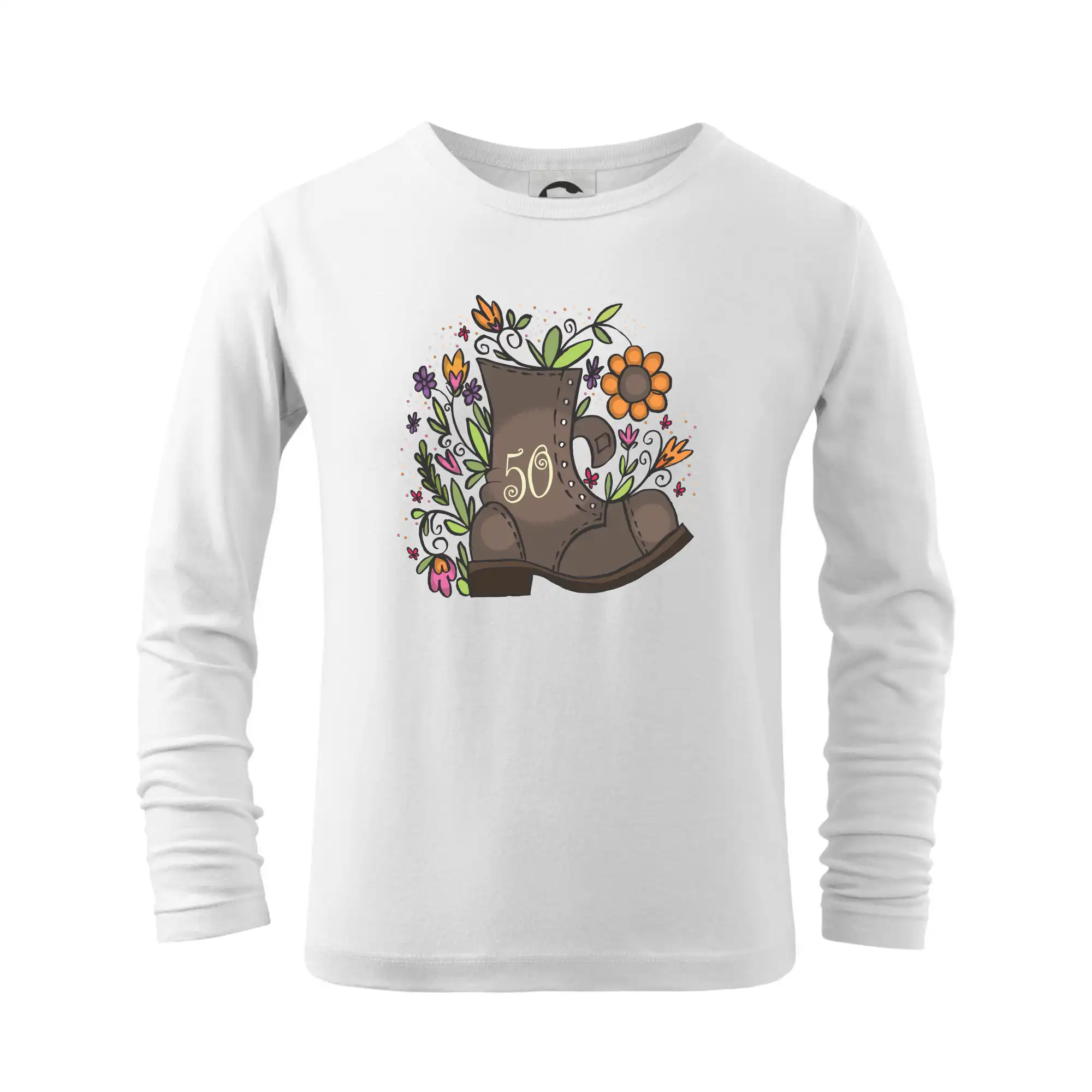 Trička k 50. narodeninám - Stará topánka 50 - Tričko detské Long Sleeve