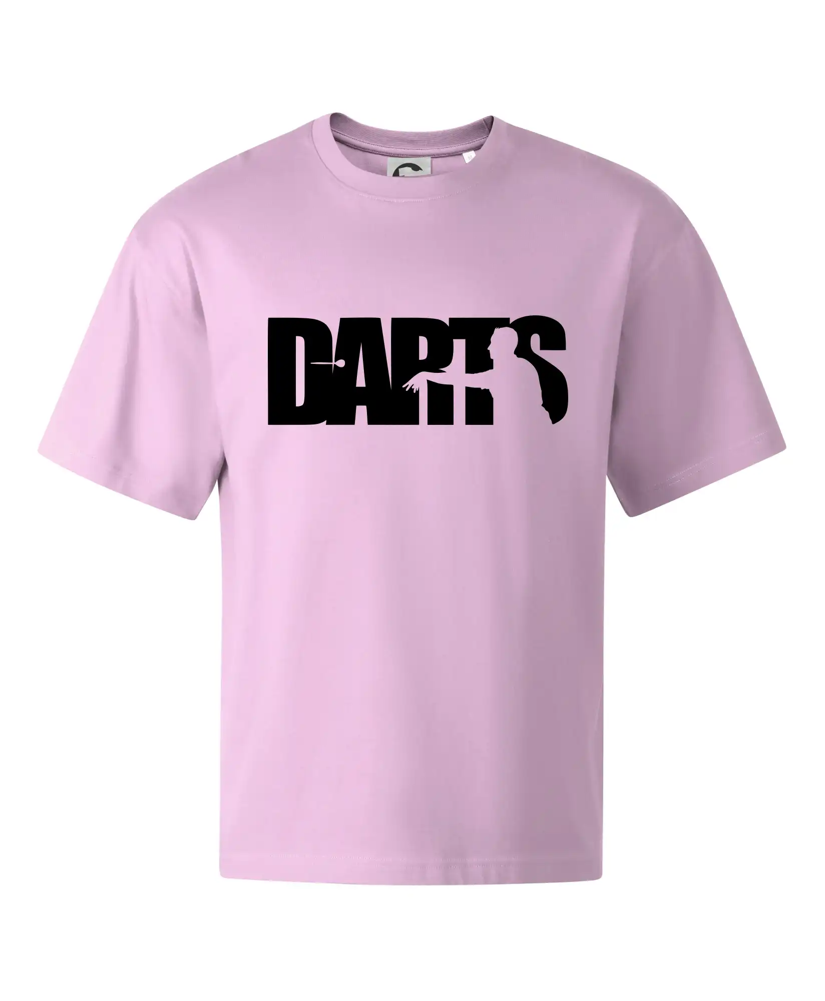 Darts - nápis se šipkařem