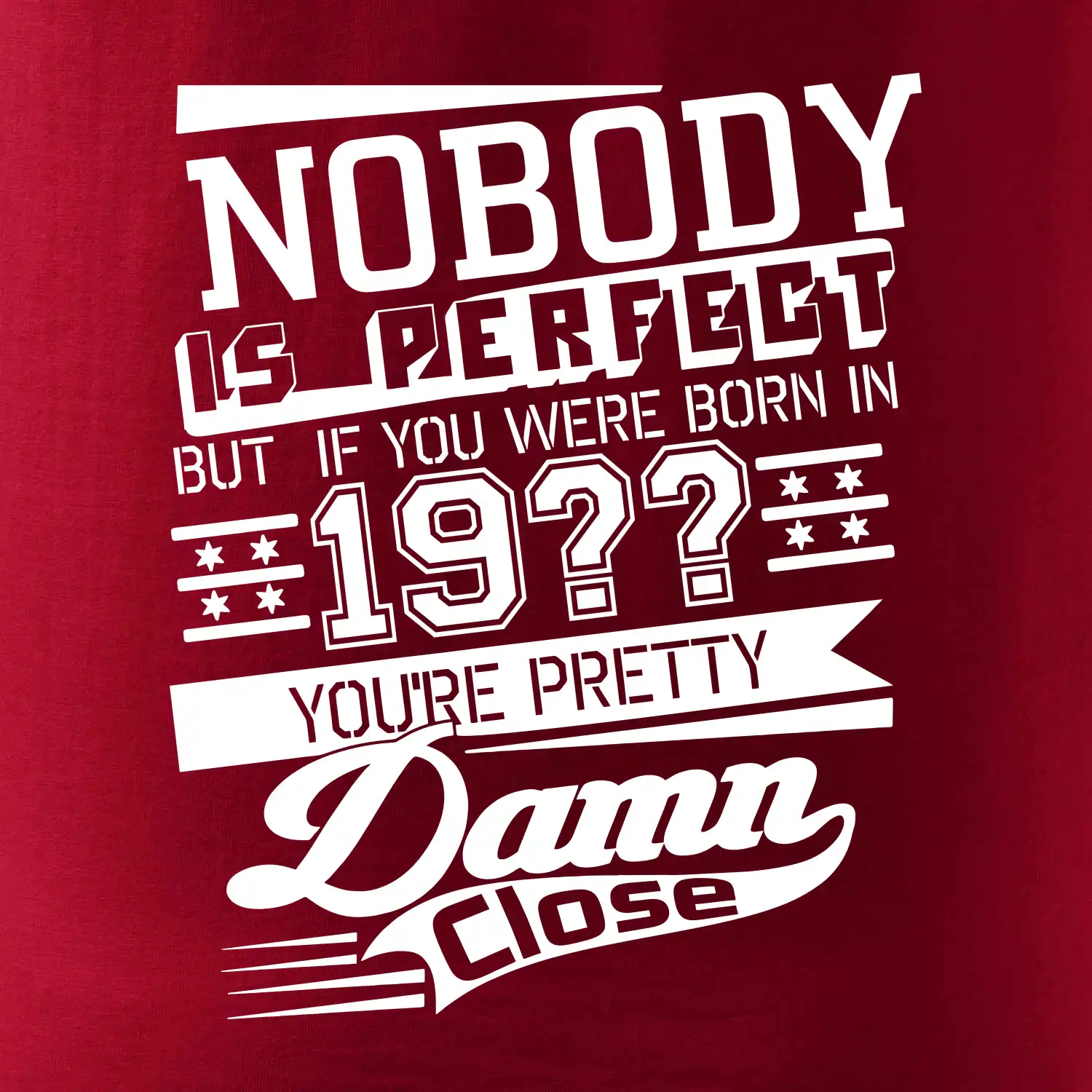 Nobody is perfect - Vlastní ročník