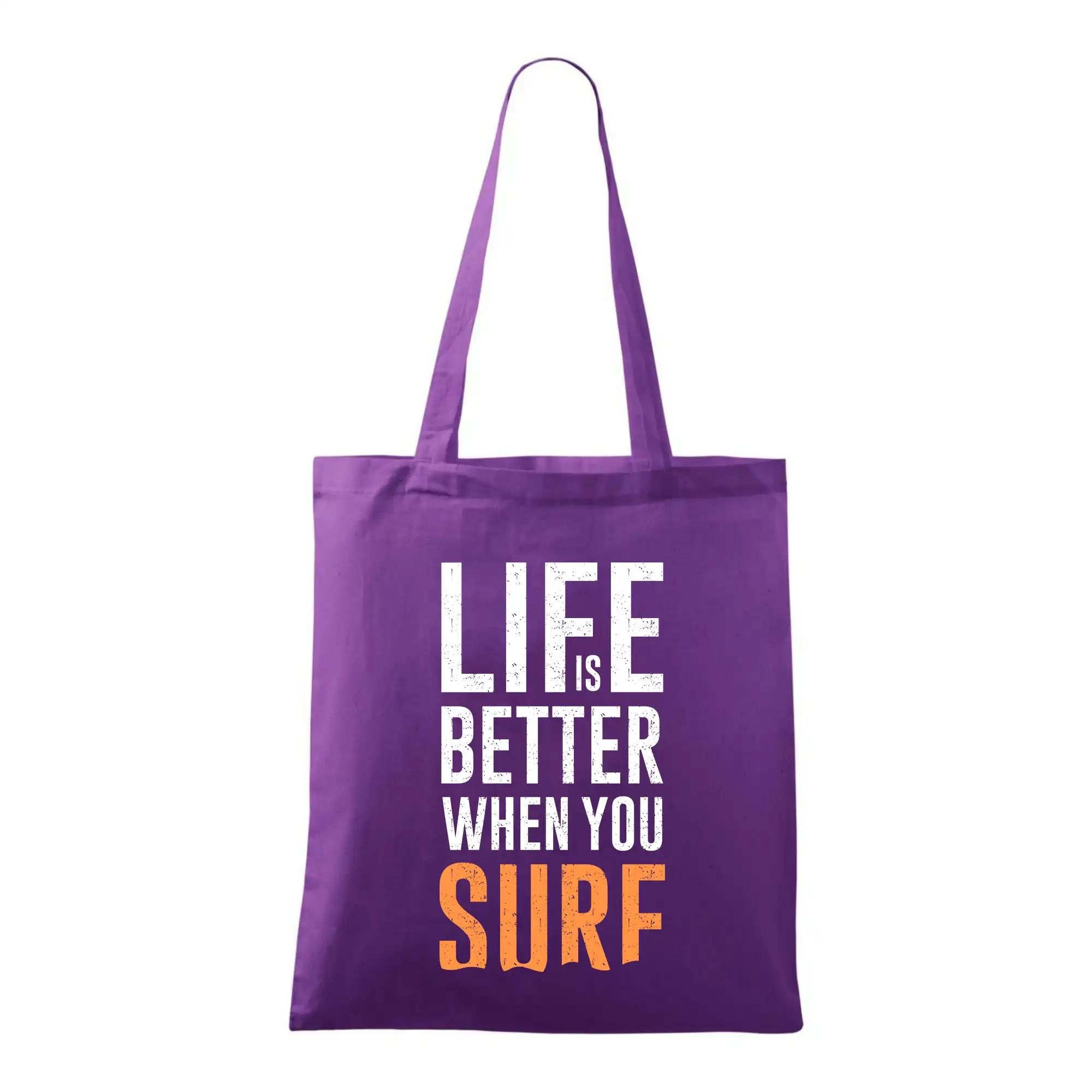 Surferske tričká - Life is better when you surf - Taška bavlnená