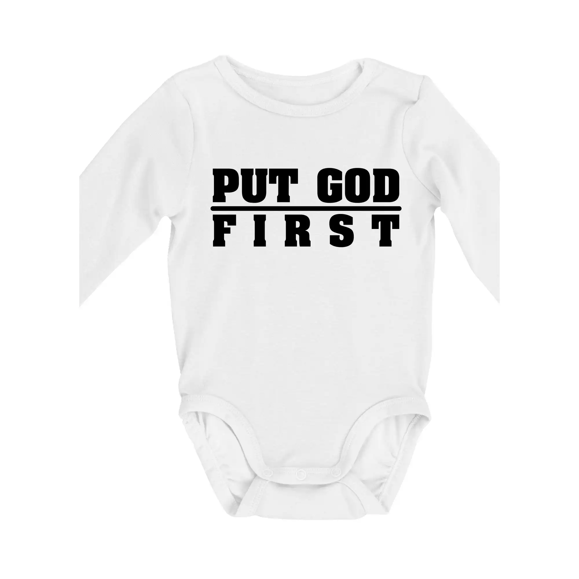 Put God first tlustý nápis